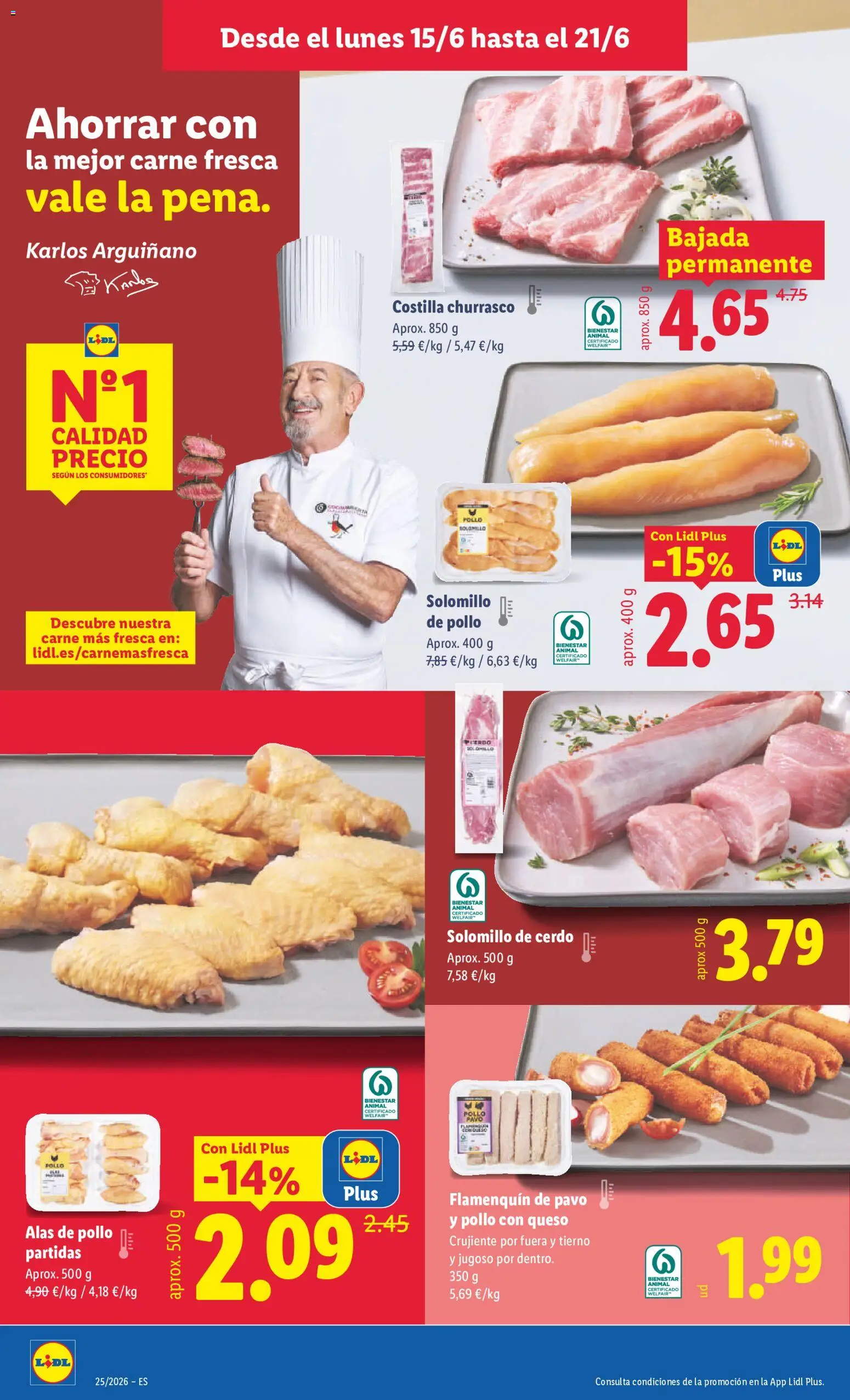 Lidl folleto Baleares │ válido desde el 15.06.2026 | Página: 8 | Productos: Solomillo de cerdo, Queso, Cerdo