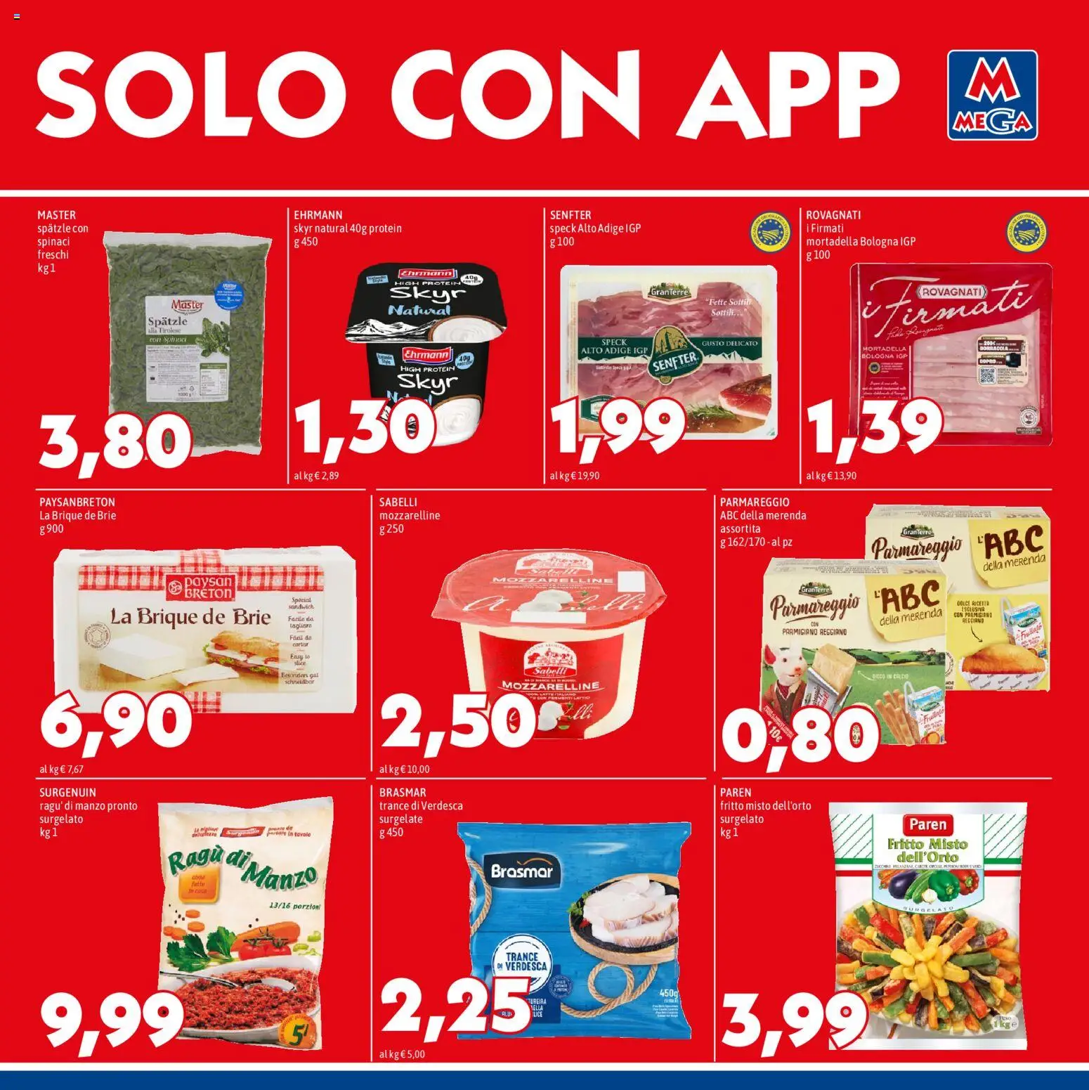 Volantino Mega del 01/10/2026 | Pagina: 7 | Prodotti: Manzo, Skyr, Parmigiano reggiano, Parmigiano