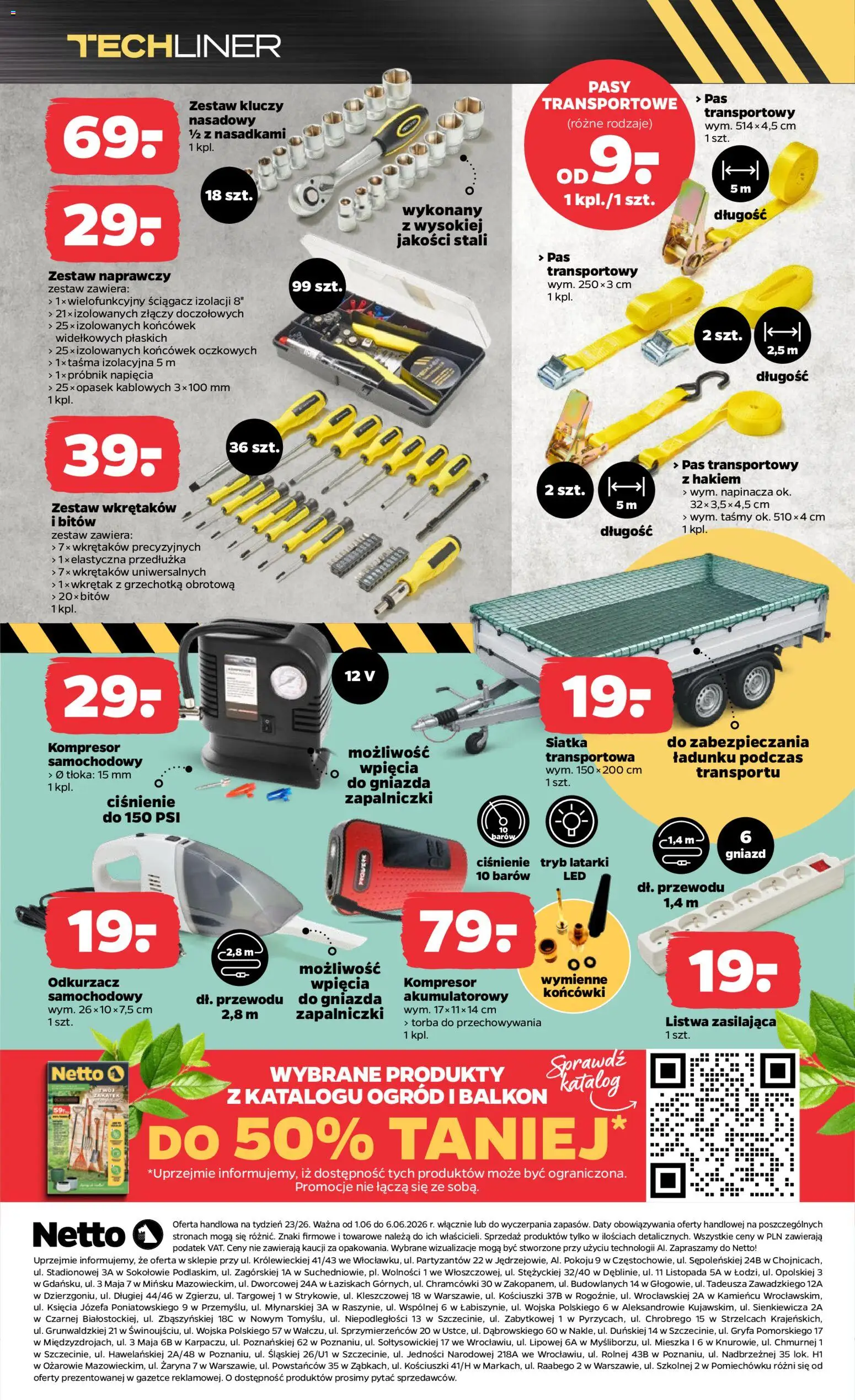 Netto gazetka od poniedziałku NonFood od 01.06.2026 | Strona: 3 | Produkty: Torba, Odkurzacz, Siatka