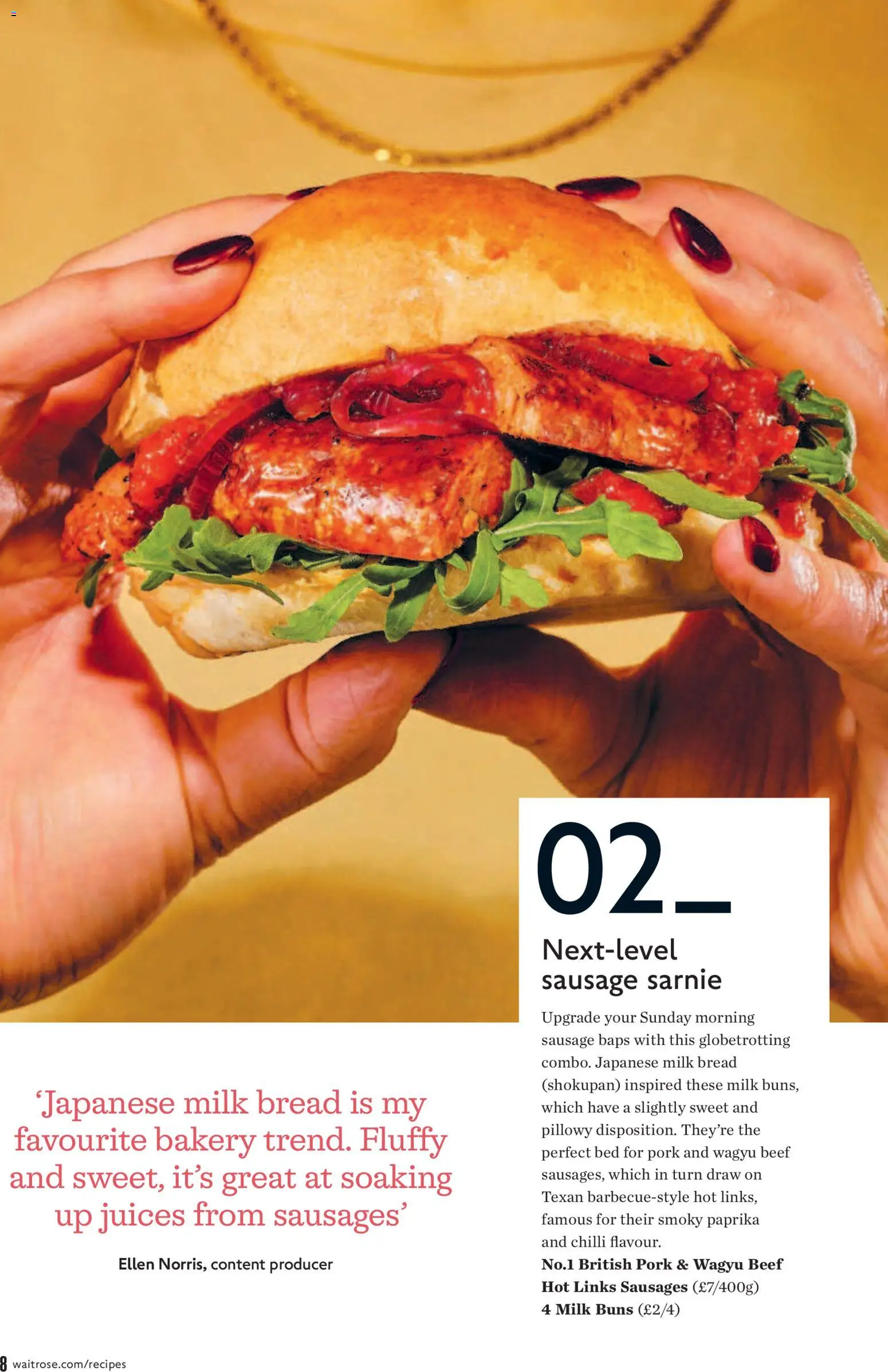 {H1} | Page: 8 | Products: Milk, Beef, Bakery, Sausage