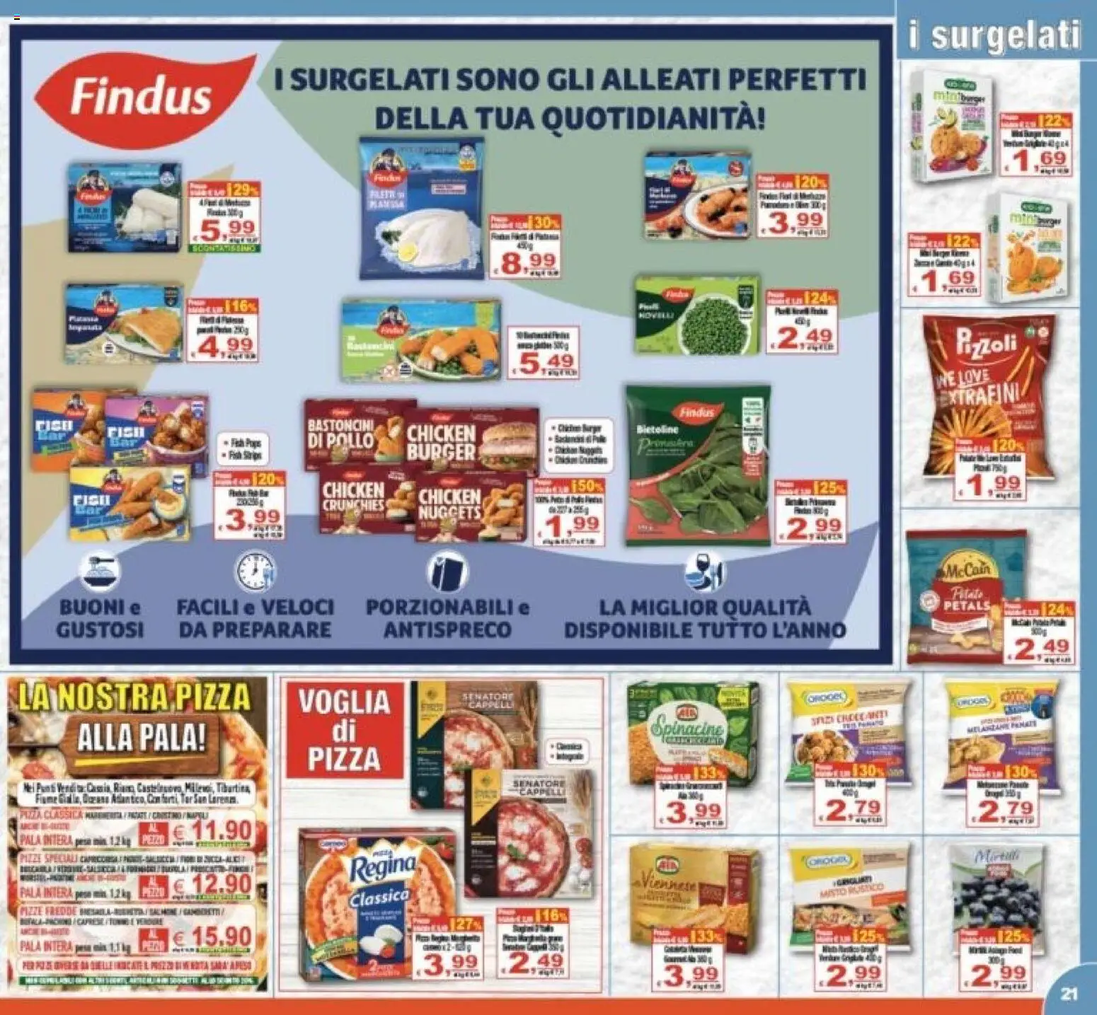 Volantino CTS del 31/07/2026 | Pagina: 21 | Prodotti: Pizza, Pollo, Nuggets