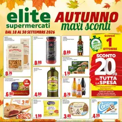 Anteprima del volantino Elite Supermercati volantino valido a partire dal 18/09/2026