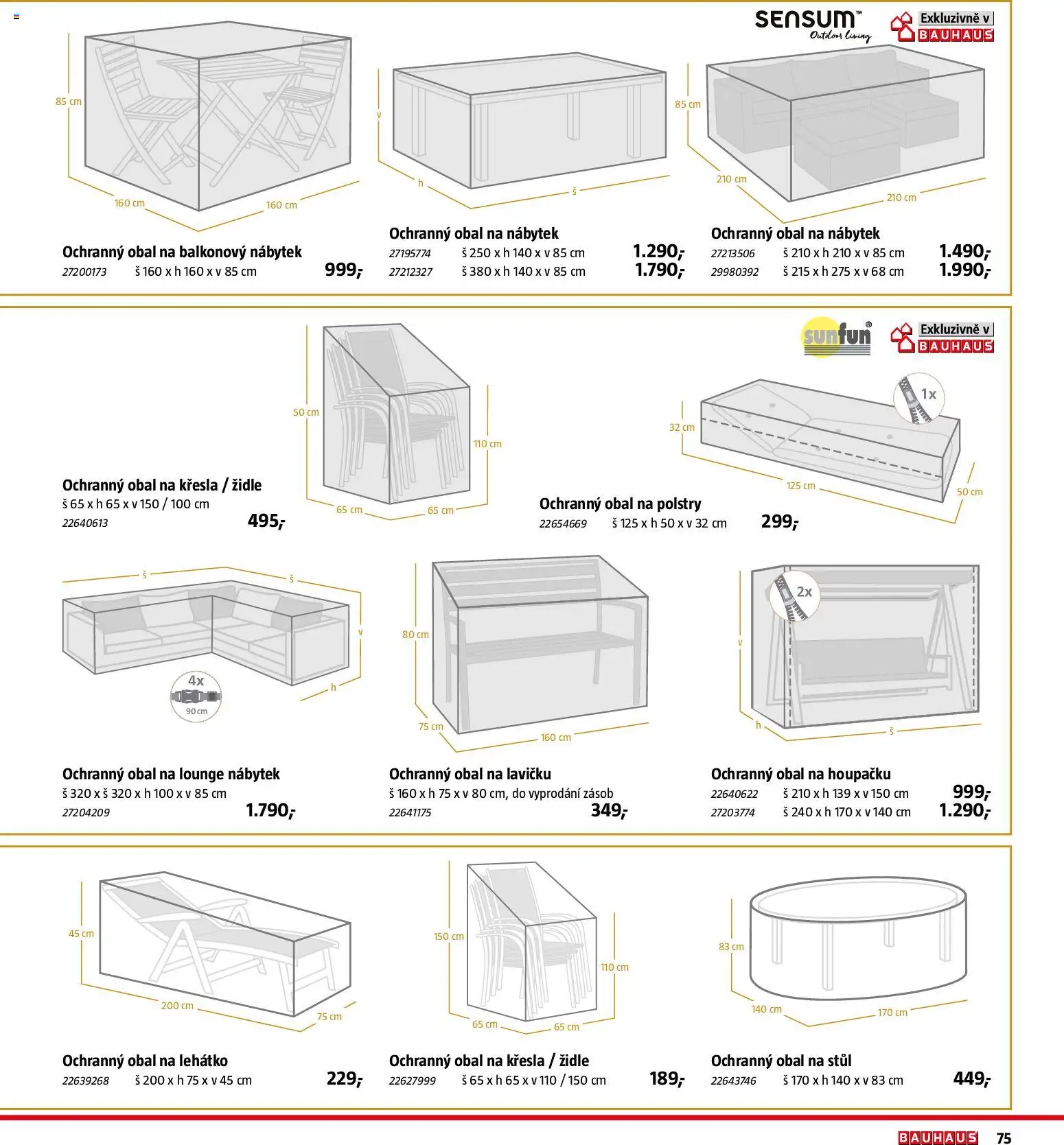 Bauhaus katalog Záhradní nábytek od 08.04.2026 | Strana: 75 | Produkty: Křesla, Nábytek, Lehátko, Židle