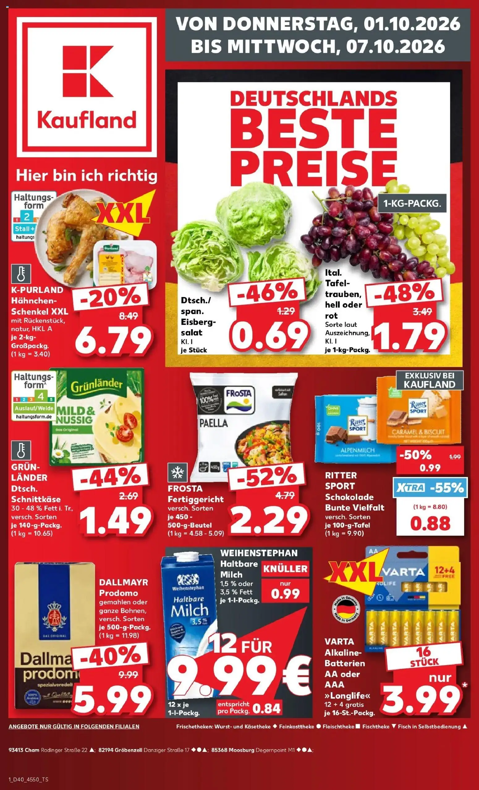 Prospekt Kaufland ab 28.09.2026 » Angebote Online zum Blättern | Seite: 11 | Produkte: Hahnchen, Dallmayr, Wurst, Salat
