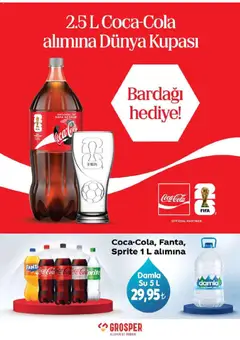 17 Haziran 2026 tarihinden itibaren geçerli olan Grosper kataloğu önizlemesi | Sayfa: 13 | Ürünler: Su, Fanta, Sprite