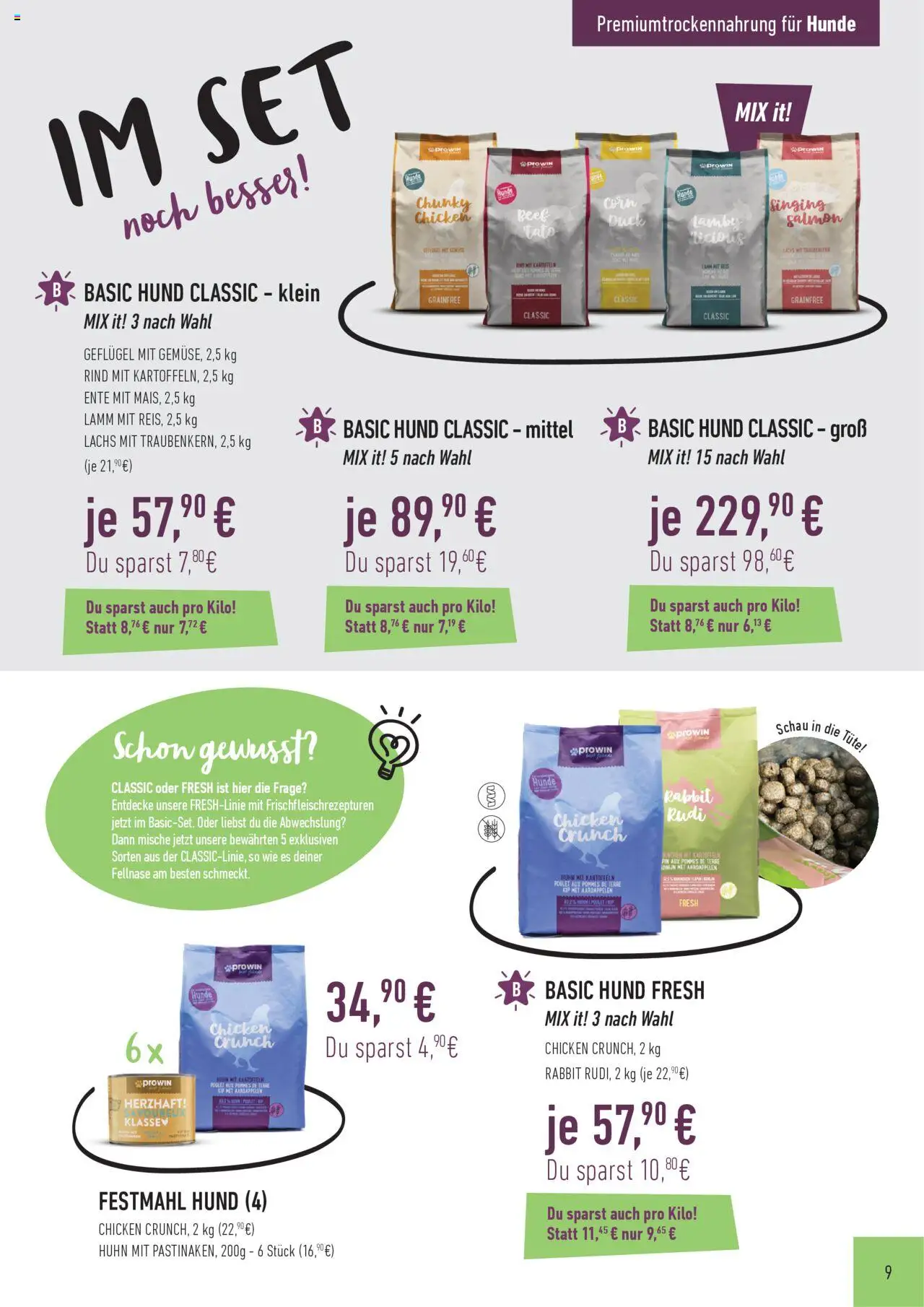 Katalog ProWin Best Friends Juli 2025/Juni 2026 – gültig ab 01.07.2025 | Seite: 9 | Produkte: Pommes, Lachs, Reis, Ente