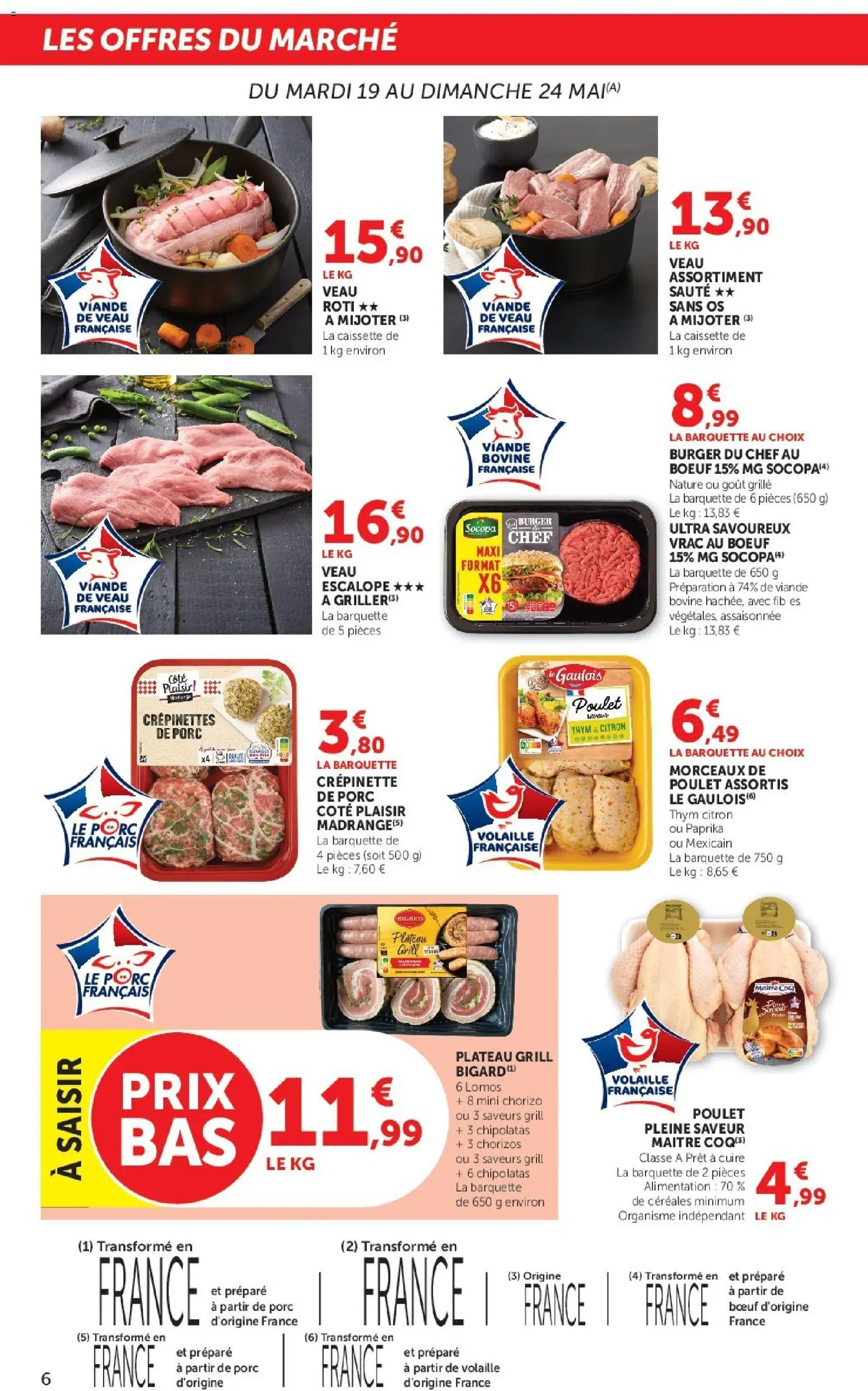 {H1} | Page: 6 | Produits: Chorizo, Paprika, Plateau, Céréales