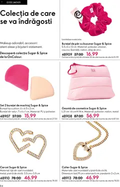 Ofertele Oriflame valabile de la 27.05.2026 | Pagină: 84 | Produse: Geantă, Cercei, Colier, Machiaj