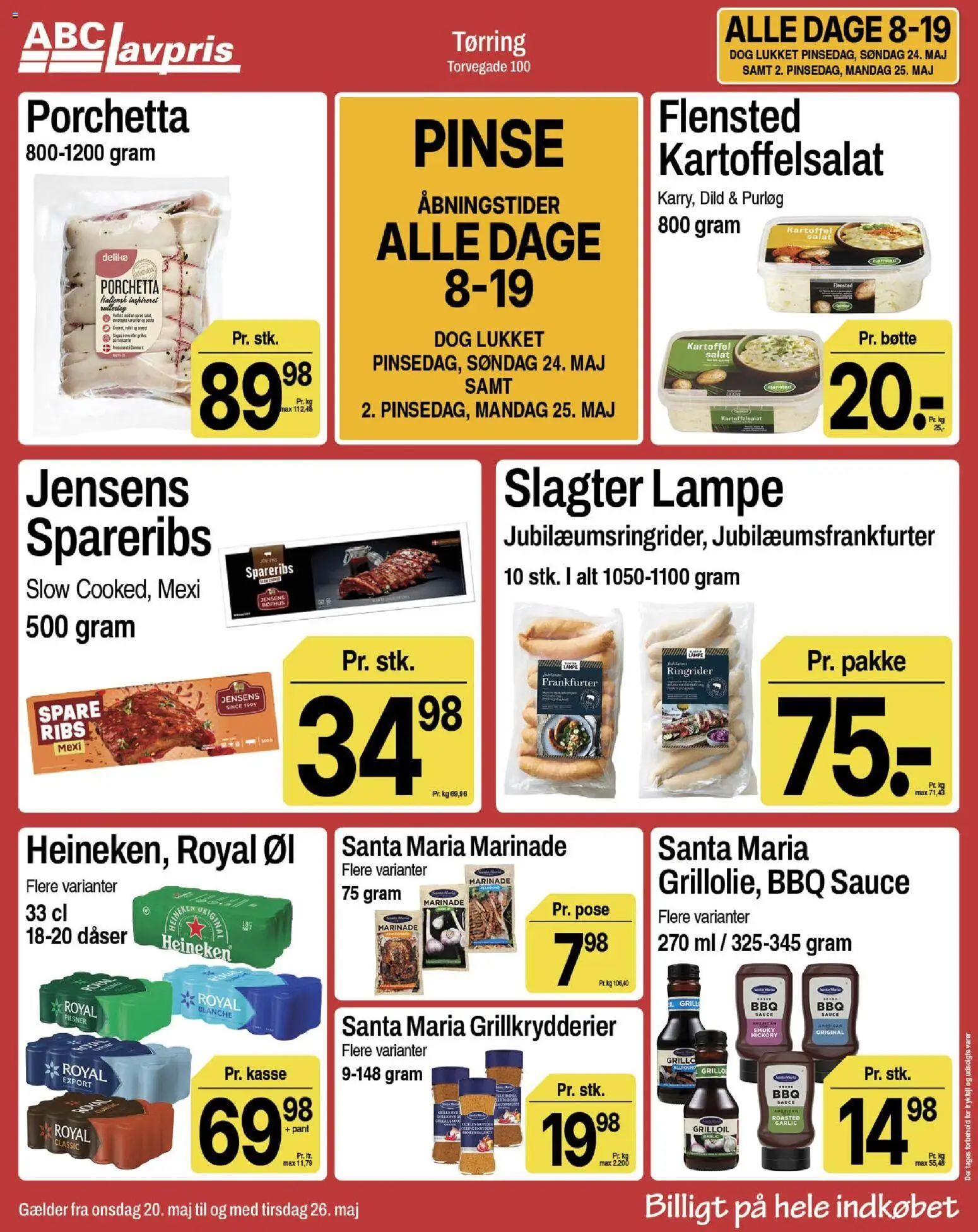 Abc Lavpris tilbudsavis – gyldig fra 20.05.2026 | Side: 1 | Produkter: Purløg, Ribs, Dild, Lampe