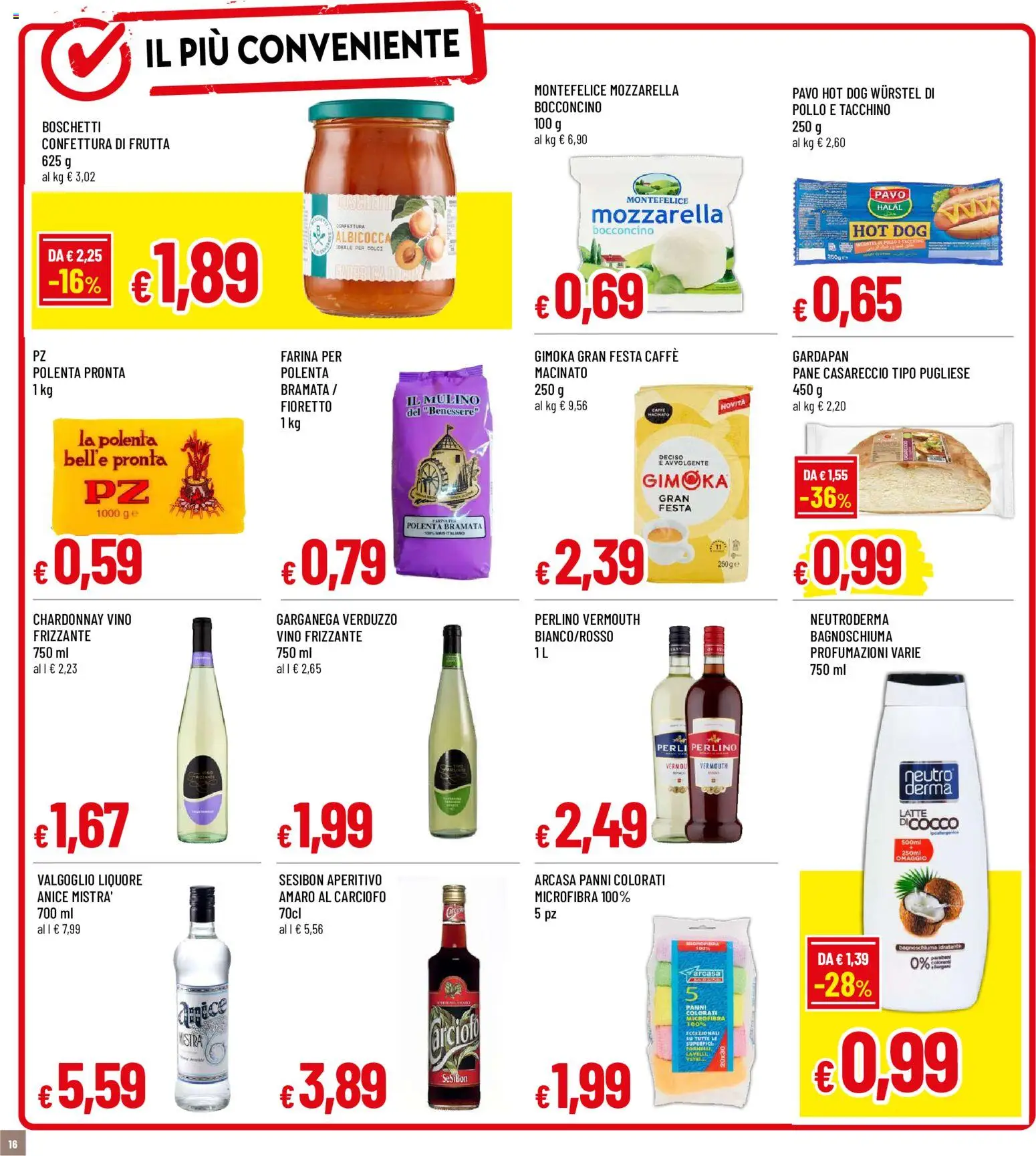 Volantino Galassia del 15/10/2026 | Pagina: 16 | Prodotti: Caffè, Frutta, Wurstel, Mais