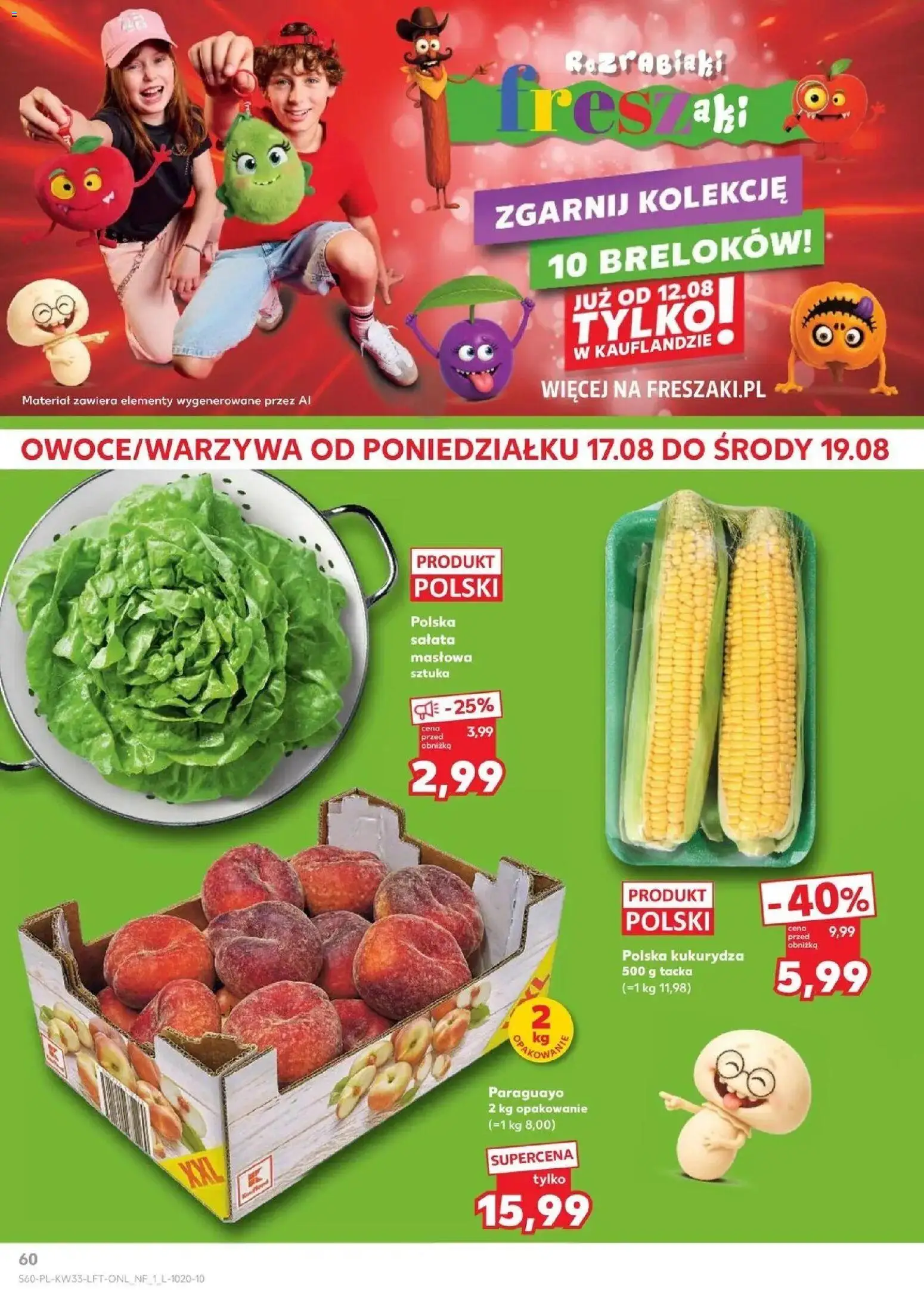 Kaufland - Kaufland Gazetka Tygodnia ważne do 19.08 od 12.08.2026 - od jutra PDF | Strona: 60 | Produkty: Sałata, Kukurydza