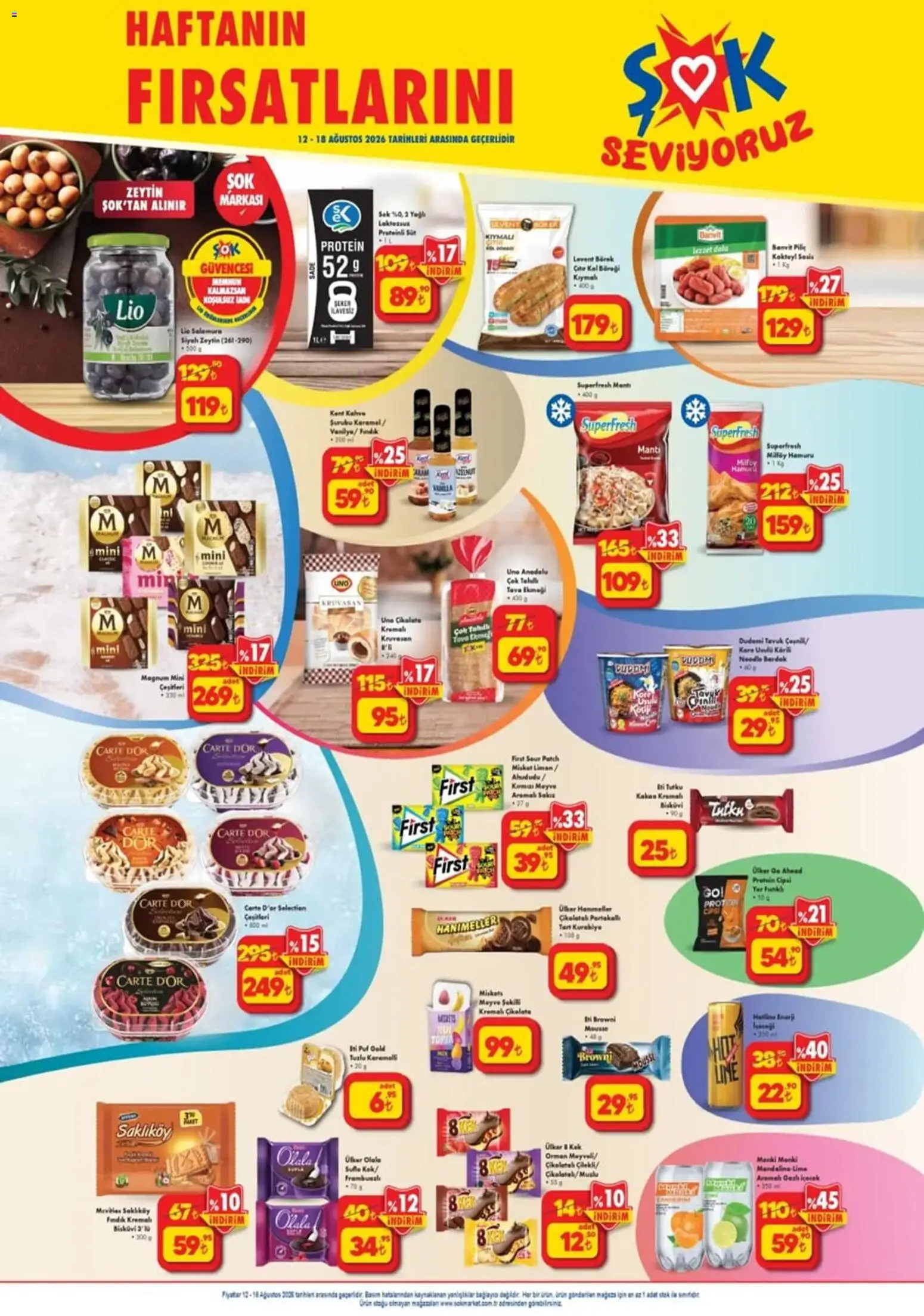 Şok Market - Hafta sonu fırsatları - 12 Ağustos 2026 tarihinden itibaren geçerlidir | Sayfa: 5 | Ürünler: Ekmek, Kahve, Fındık, Meyve