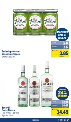 Makro folder - Voorbeeld van een folder van Makro, geldig van 26-08-2026 | Pagina: 5 | Producten: Fles, Rum, Bacardi
