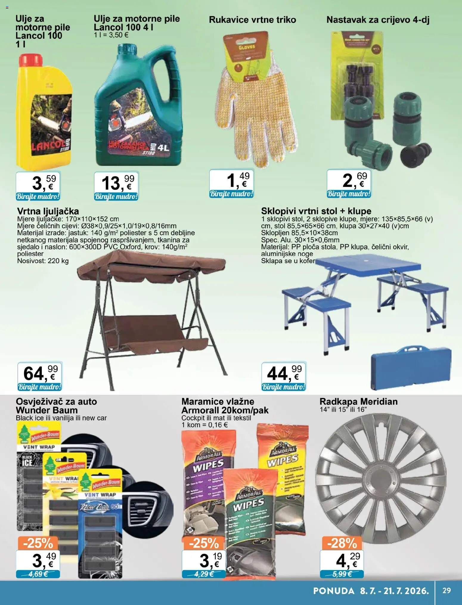 KTC katalog | vrijedi od 08.07.2026 | Stranica: 19 | Proizvodi: Jastuk, Stol, Ljuljačka, Kofer