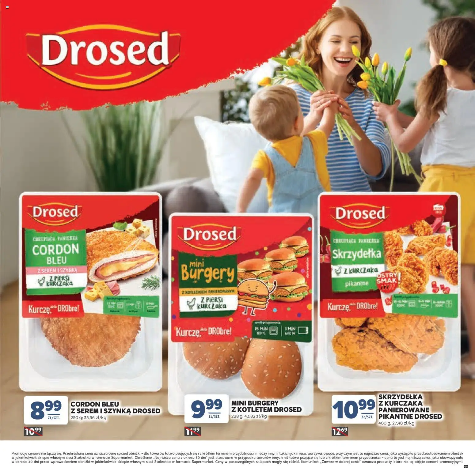 Stokrotka gazetka - Dzień Matki i Dziecka od 21.05.2026 | Strona: 33 | Produkty: Piersi, Stokrotka, Szynka
