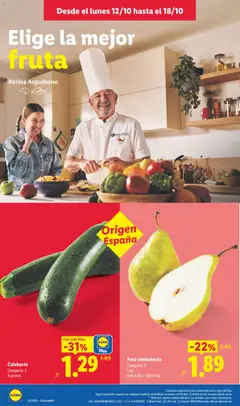 Vista previa Lidl folleto válido desde el 12/10/2026 | Página: 2 | Productos: Calabacín, Fruta, Bebidas