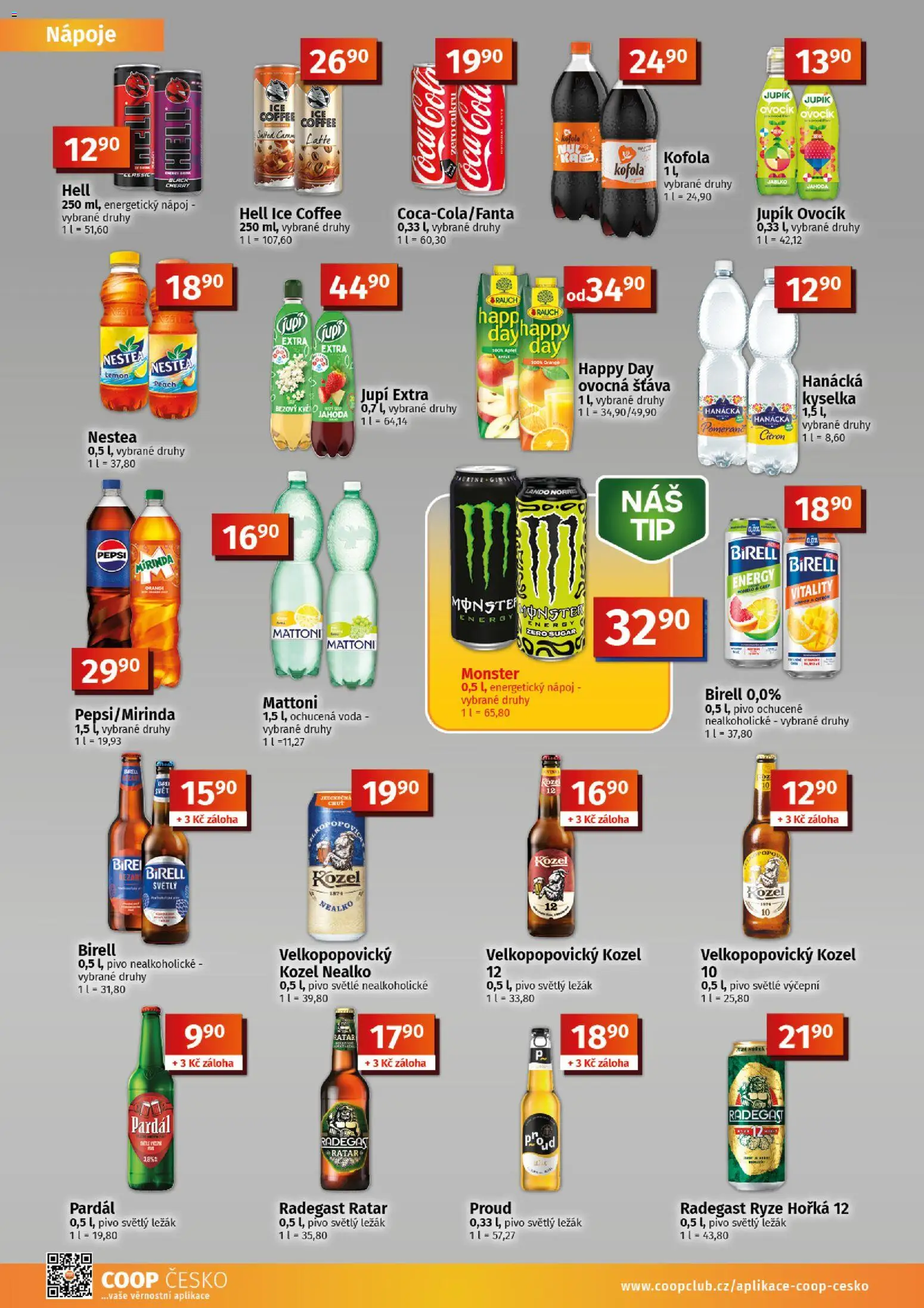 Coop leták - Tuty od 23.09.2026 | Strana: 8 | Produkty: Pomelo, Nestea, Radegast Ryze Hořká 12, Grep