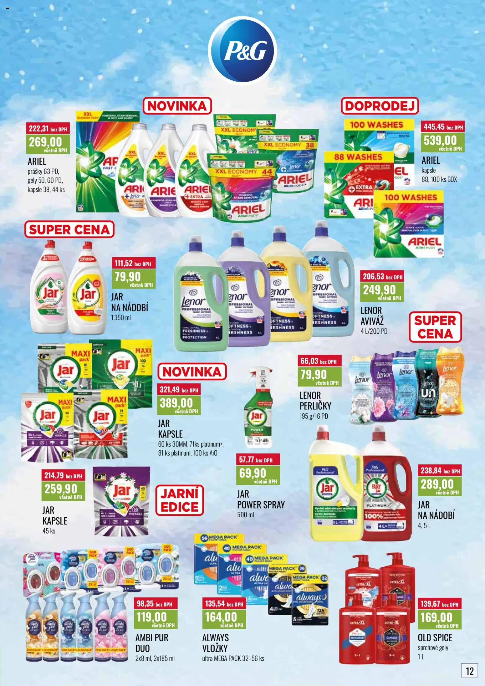 Ratio leták od 01.05.2026 | Strana: 13 | Produkty: Lenor, Vložky, Ariel, Old Spice
