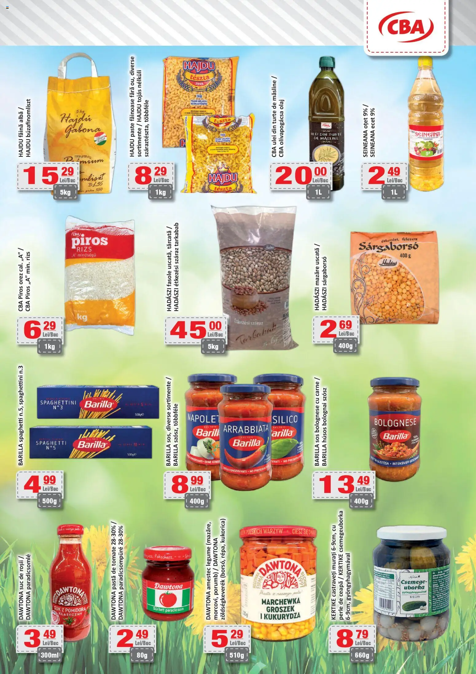 Noul catalog CBA – valabil de la 08.05.2026 | Pagină: 5 | Produse: Mazăre, Pastă de tomate, Suc, Ceapă