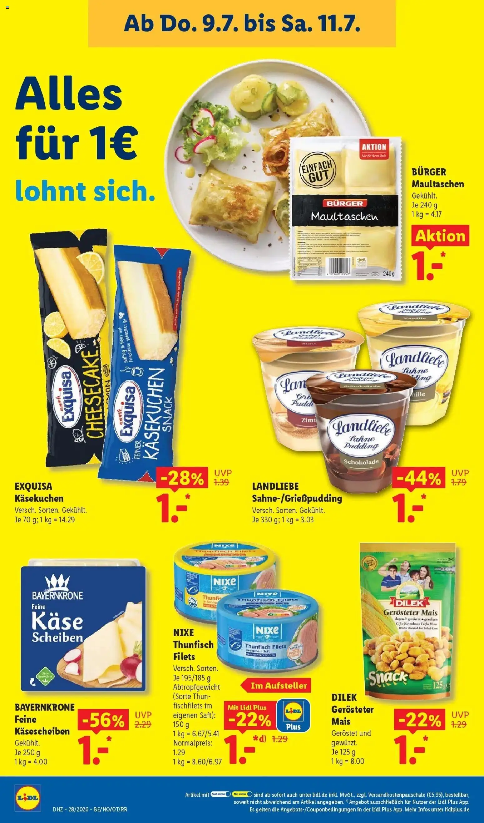 Lidl Prospekt Wahlstedt – gültig ab 06.07.2026 | Seite: 46 | Produkte: Käse, Schokolade, Exquisa, Saft