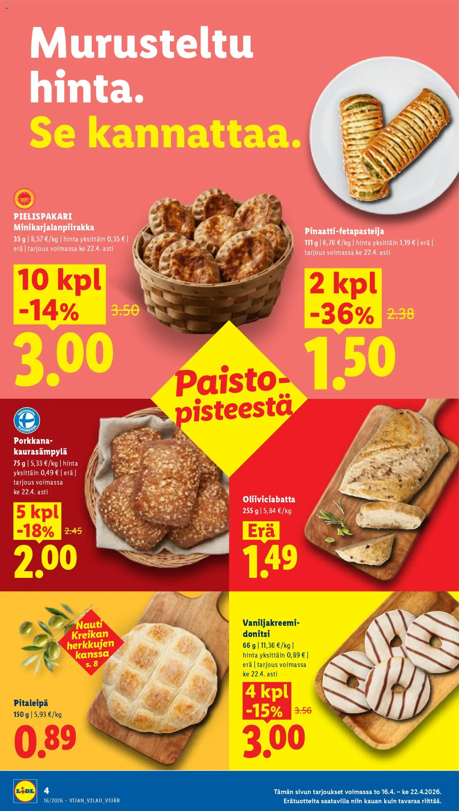 Lidl tarjoukset - Helsinki – voimassa 16.04.2026 alkaen | Sivu: 5 | Tuotteet: Porkkana