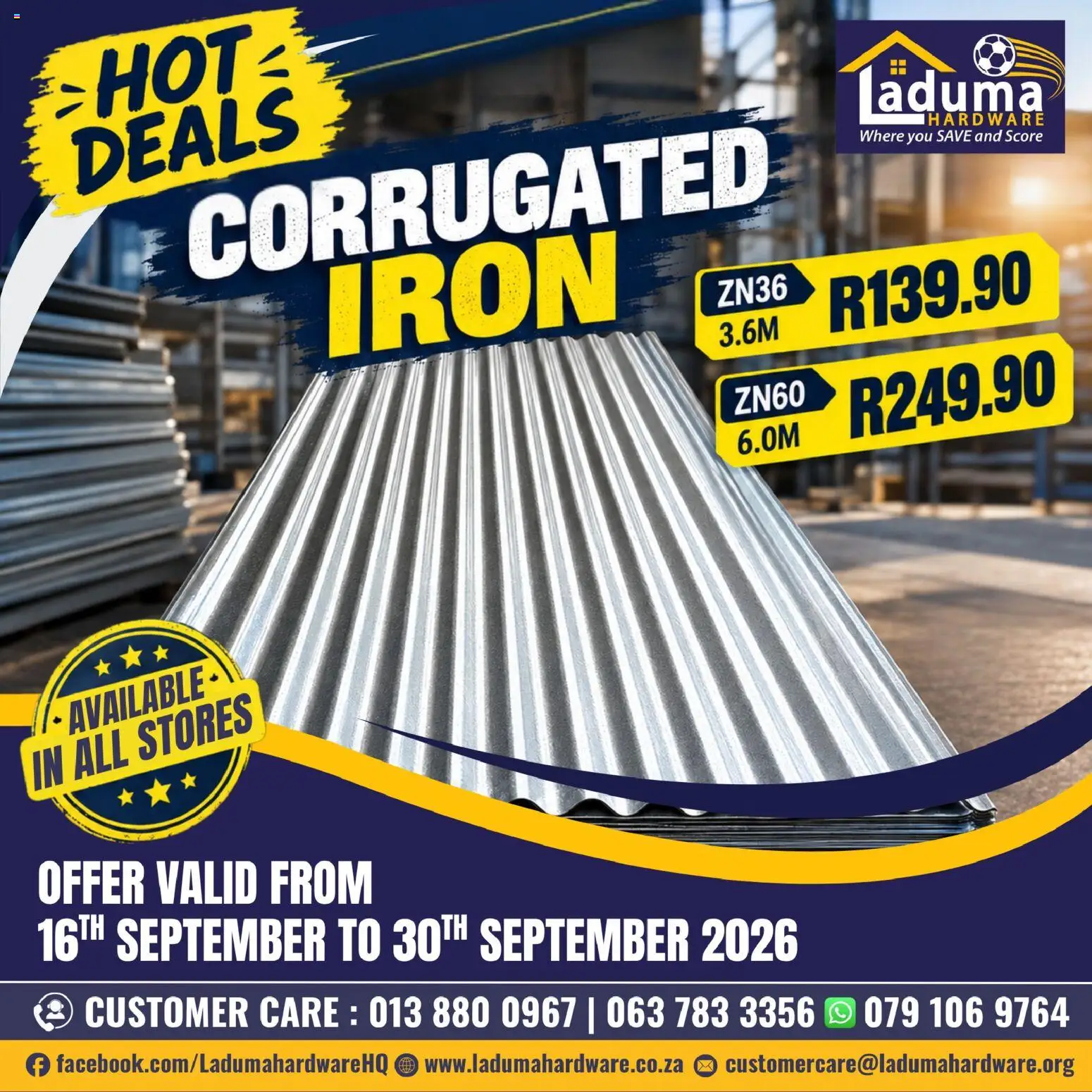 New Laduma Hardware catalogue – valid from 16/09/2026 | Page: 3 | Products: Iron