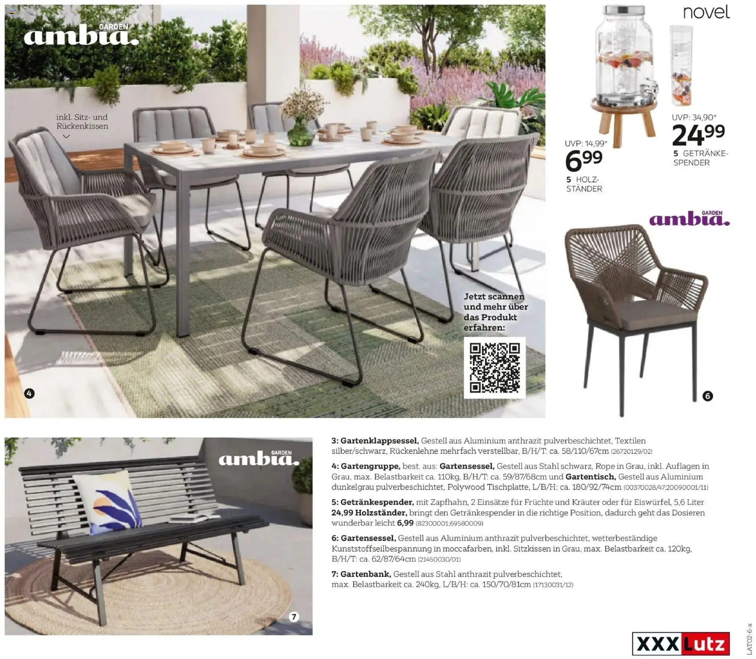 XXXLutz Gartenkatalog gültig ab 30.03.2026 | Seite: 115 | Produkte: Getränke