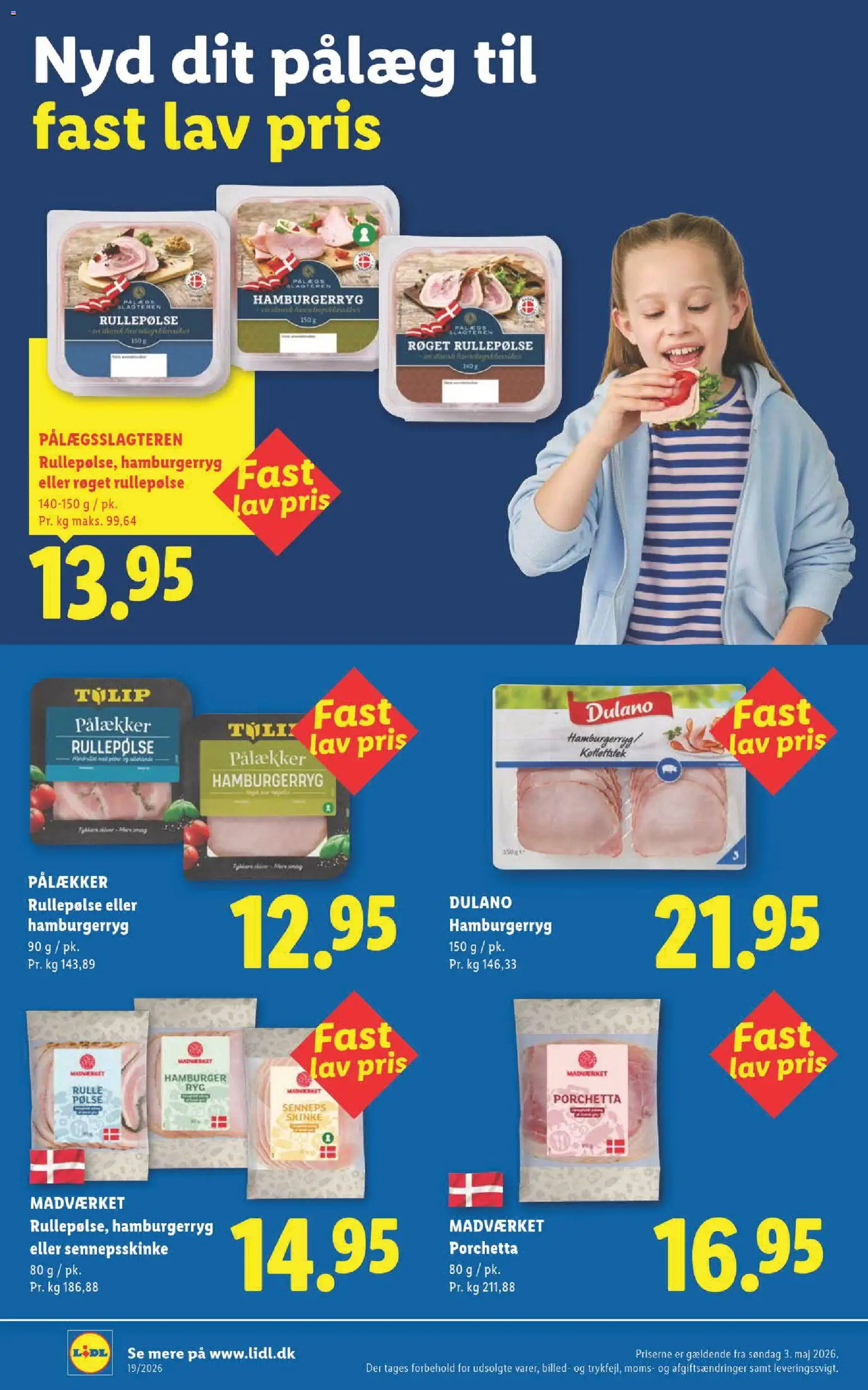 Lidl tilbudsavis – gyldig fra 13/09/2026 | Side: 30 | Produkter: Skinke, Pålæg, Rullepølse, Hamburgerryg