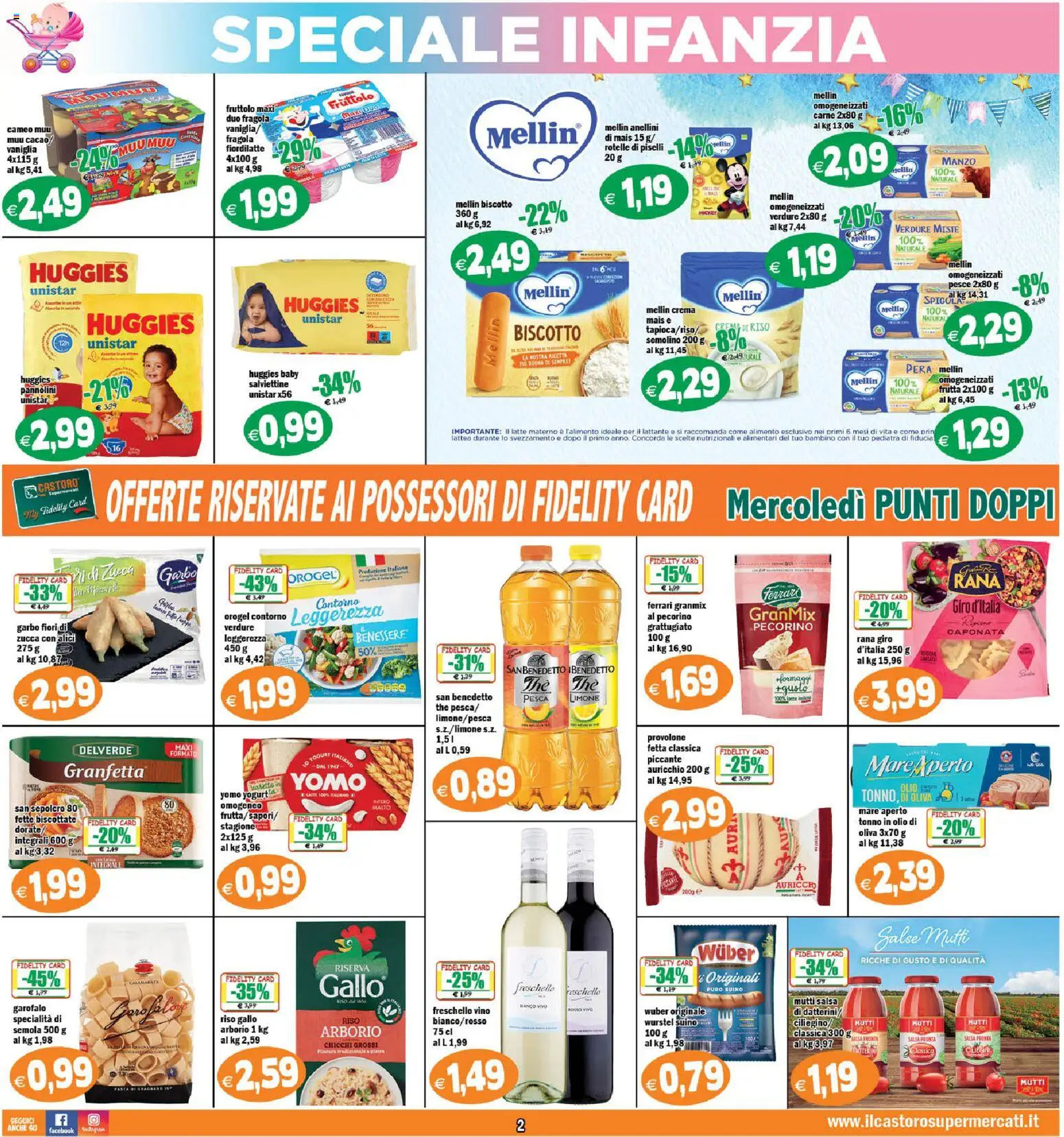 Volantino Il Castoro del 08.05.2026 | Pagina: 2 | Prodotti: Crema, Pesce, Salsa, Pera