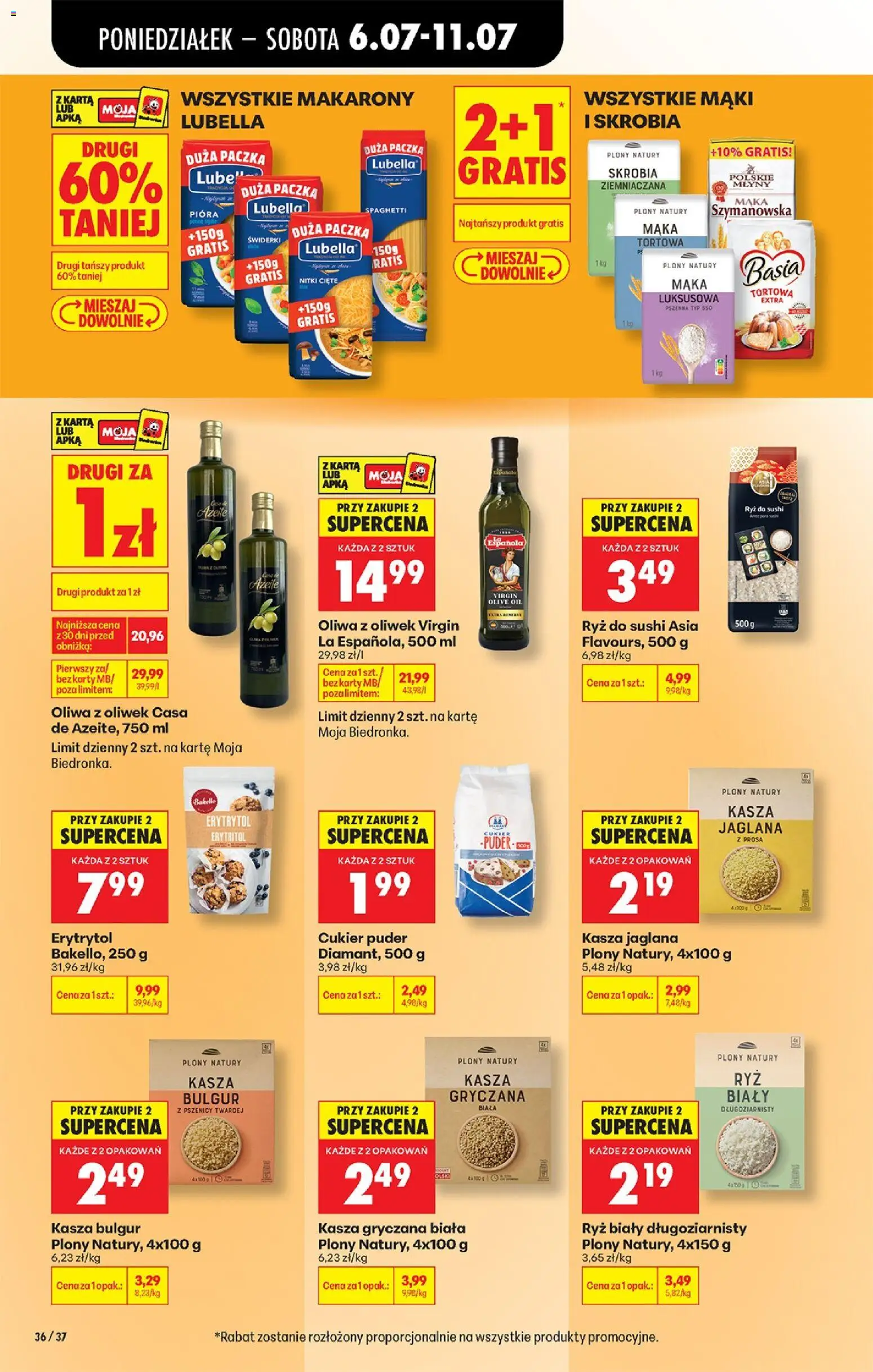 Biedronka gazetka od poniedziałku od 06.07.2026 | Strona: 50 | Produkty: Karta, Kasza, Bulgur, Kasza bulgur