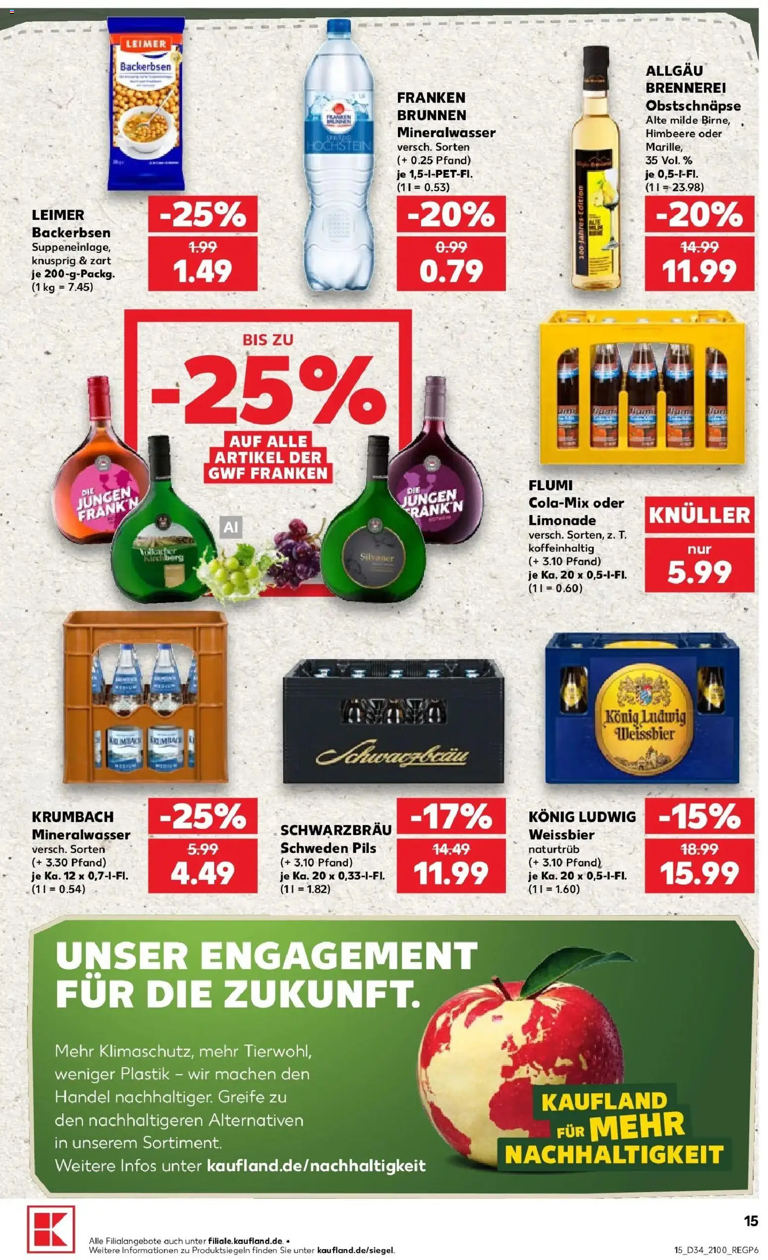 Prospekt Kaufland ab 17.08.2026 » Angebote Online zum Blättern | Seite: 26 | Produkte: Weißbier, Limonade, Mineralwasser, Himbeere