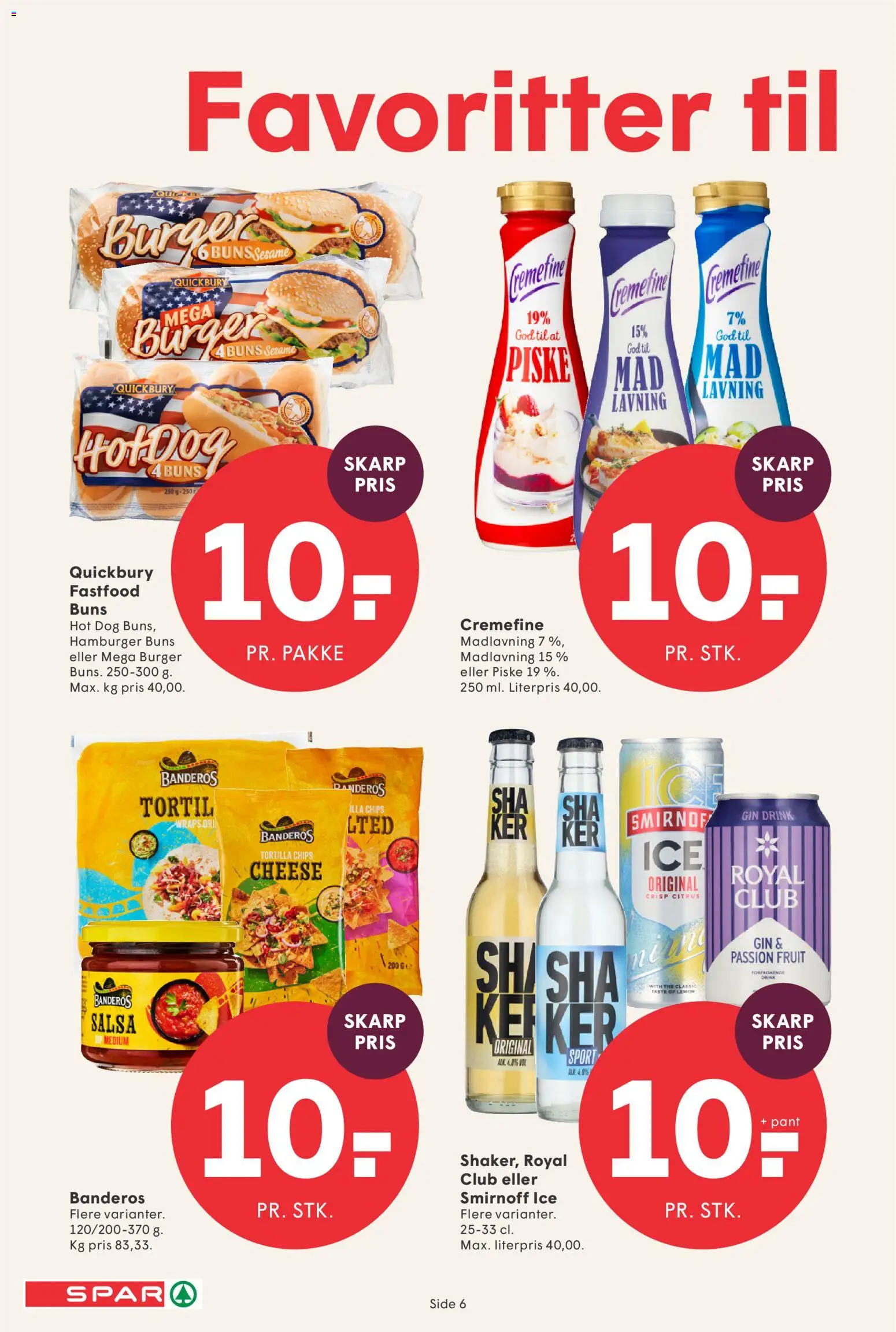 Spar tilbudsavis – gyldig fra 23/10/2026 | Side: 6 | Produkter: Gin, Chips, Salsa