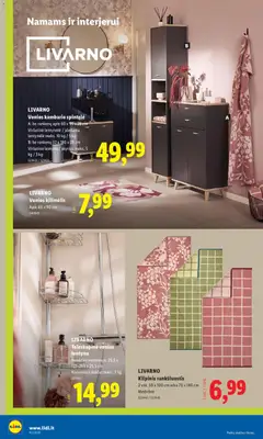 LIDL leidinys galioja nuo 2026.10.05 | Puslapis: 24 | Prekių: Kilimėlis, Vonios kilimėlis, Lentyna, Dėklas