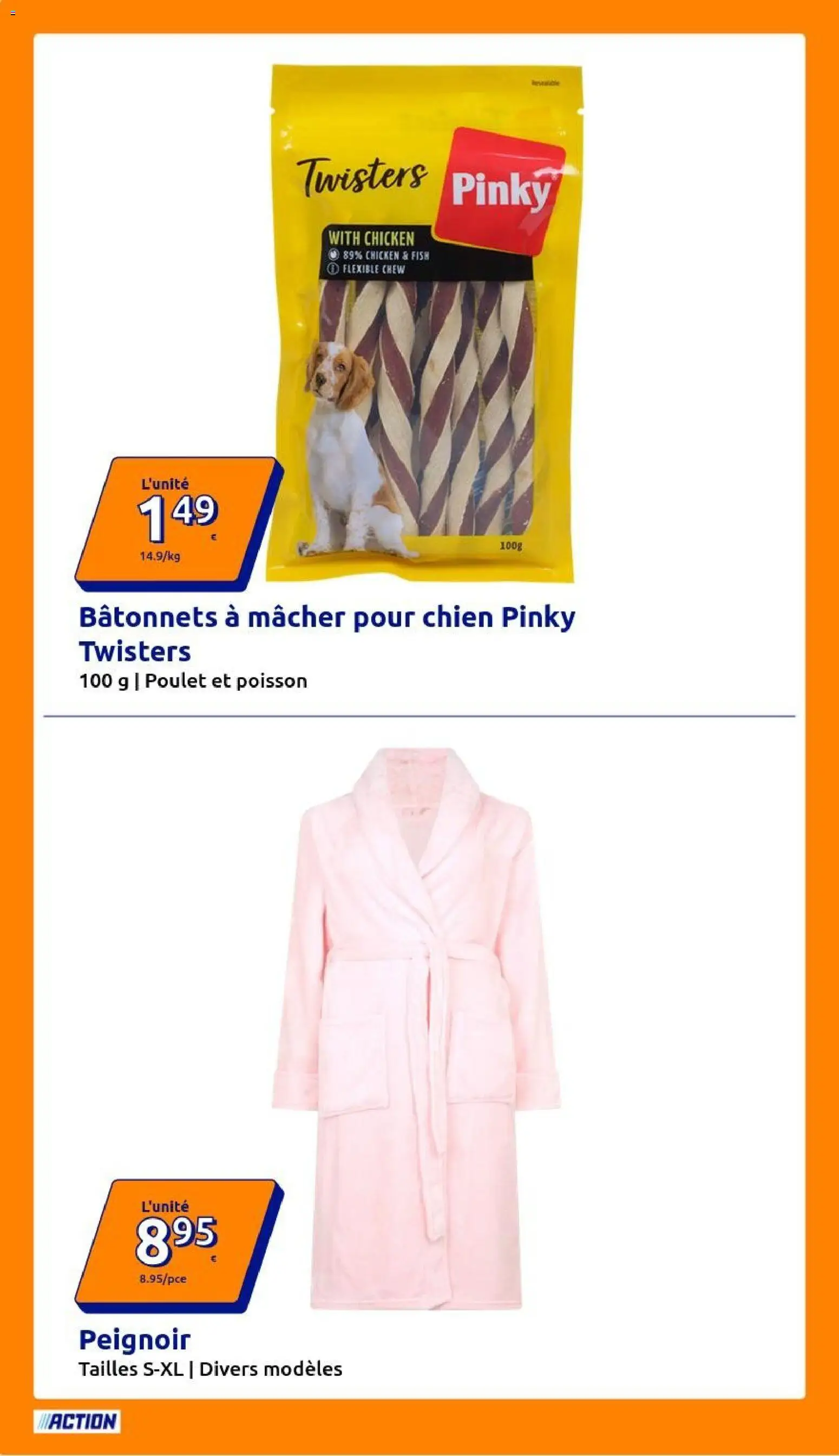 {H1} | Page: 2 | Produits: Peignoir, Poulet, Poisson