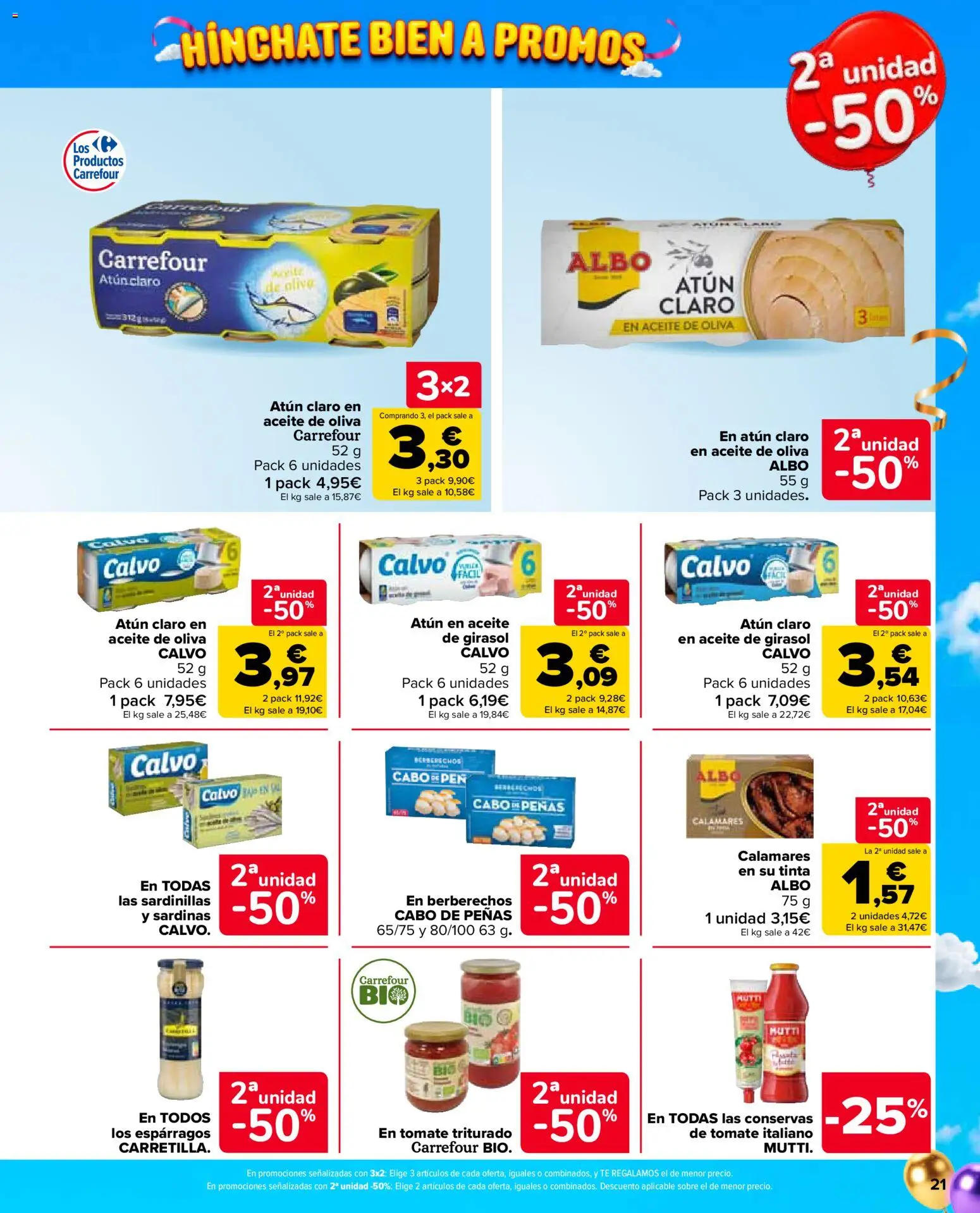 Carrefour Market folleto │ válido desde el 24/09/2026 | Página: 21 | Productos: Berberechos, Atún, Sardinas, Tomate triturado
