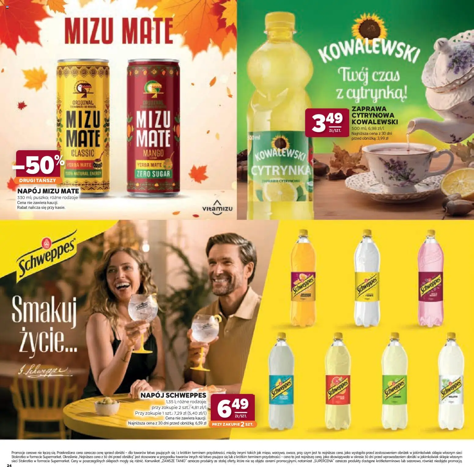 Stokrotka gazetka - Katalog Jesienne Inspiracje od 15.10.2026 | Strona: 24 | Produkty: Mango, Stokrotka, Yerba mate