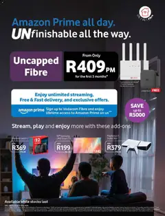 Vodacom specials catalogue – valid from 01/10/2026 | Page: 13 | Products: Router, Nintendo Switch, TV, Stock