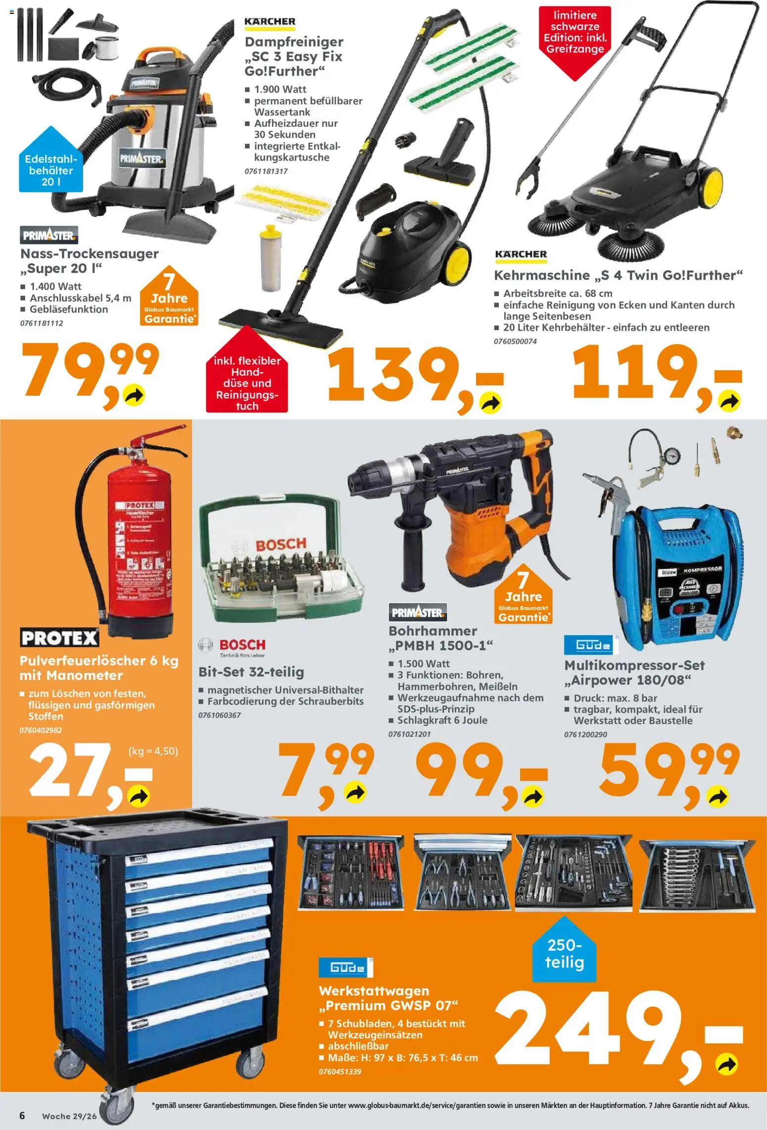 Globus Baumarkt Prospekt – gültig ab 13.07.2026 | Seite: 6 | Produkte: Bosch, Manometer