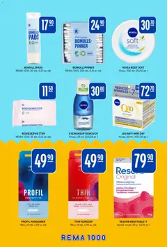 Forhåndsvisning av Rema 1000 kundeavis gyldig fra 15.06.2026 | Side: 33 | Produkter: Bermuda, Body, Kondomer, Bomullspads