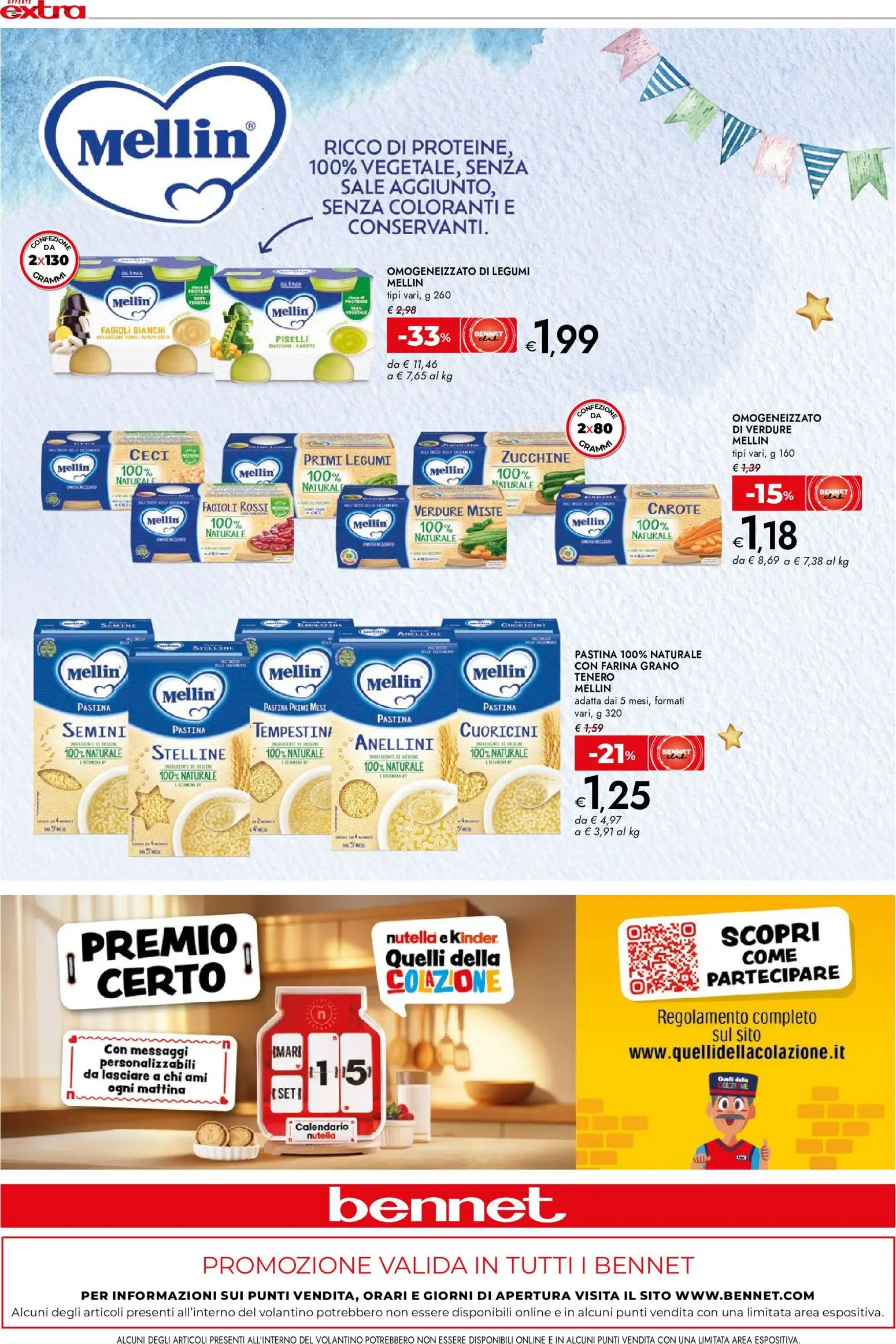 Volantino bennet del 10/09/2026 | Pagina: 8 | Prodotti: Patate, Piselli, Melanzane, Zucchine