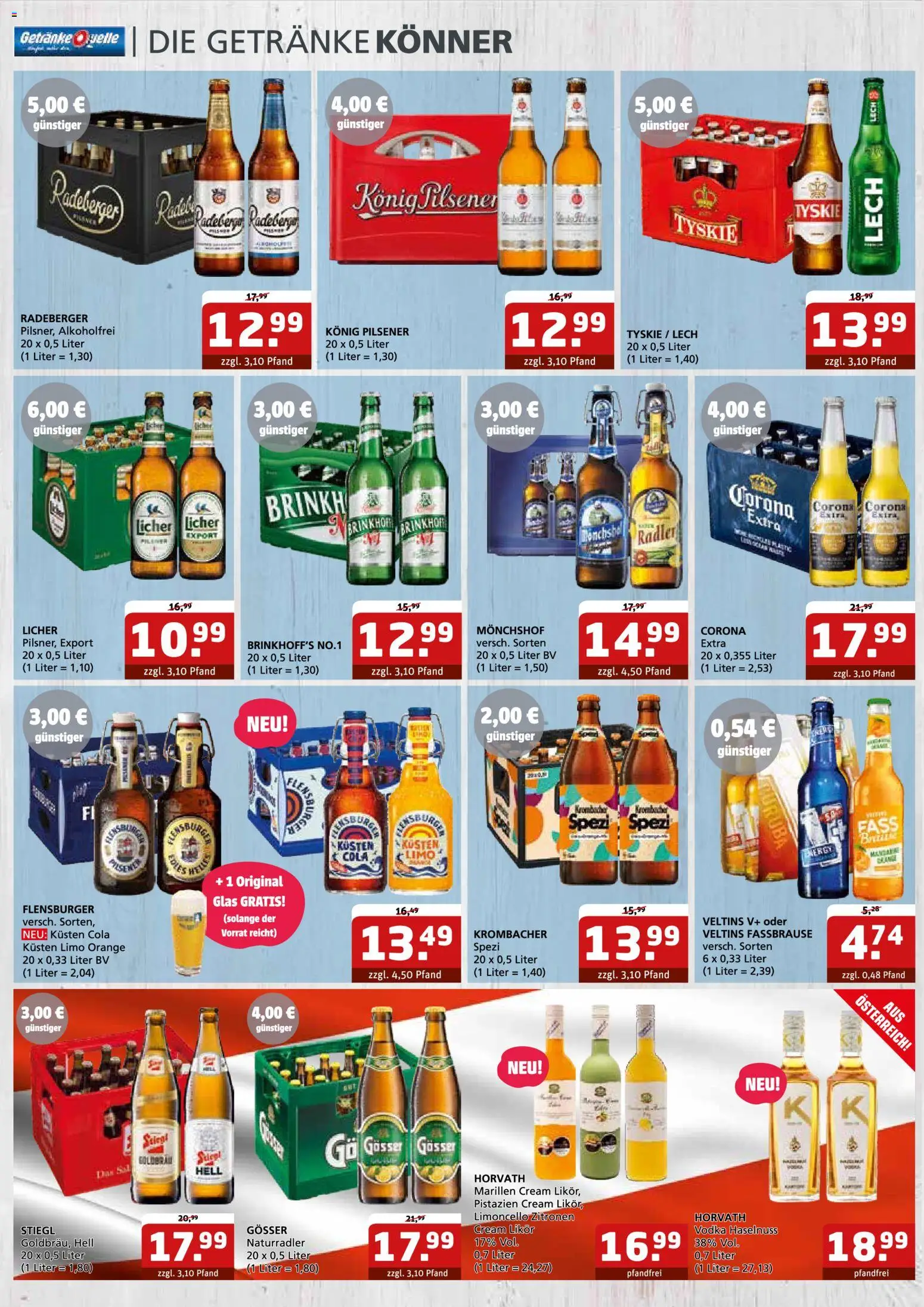 Getränke Quelle Prospekt Aken – gültig ab 28.09.2026 | Seite: 2 | Produkte: Tyskie, Konig pilsener, Pistazien, Flensburger