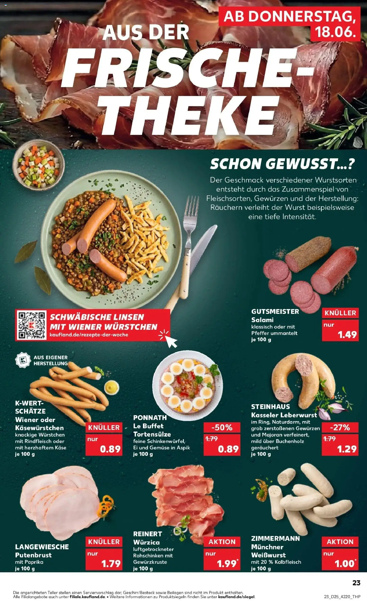 Kaufland Prospekt Köln – gültig ab 15.06.2026 | Seite: 32 | Produkte: Käse, Gemüse, Pfeffer, Salami