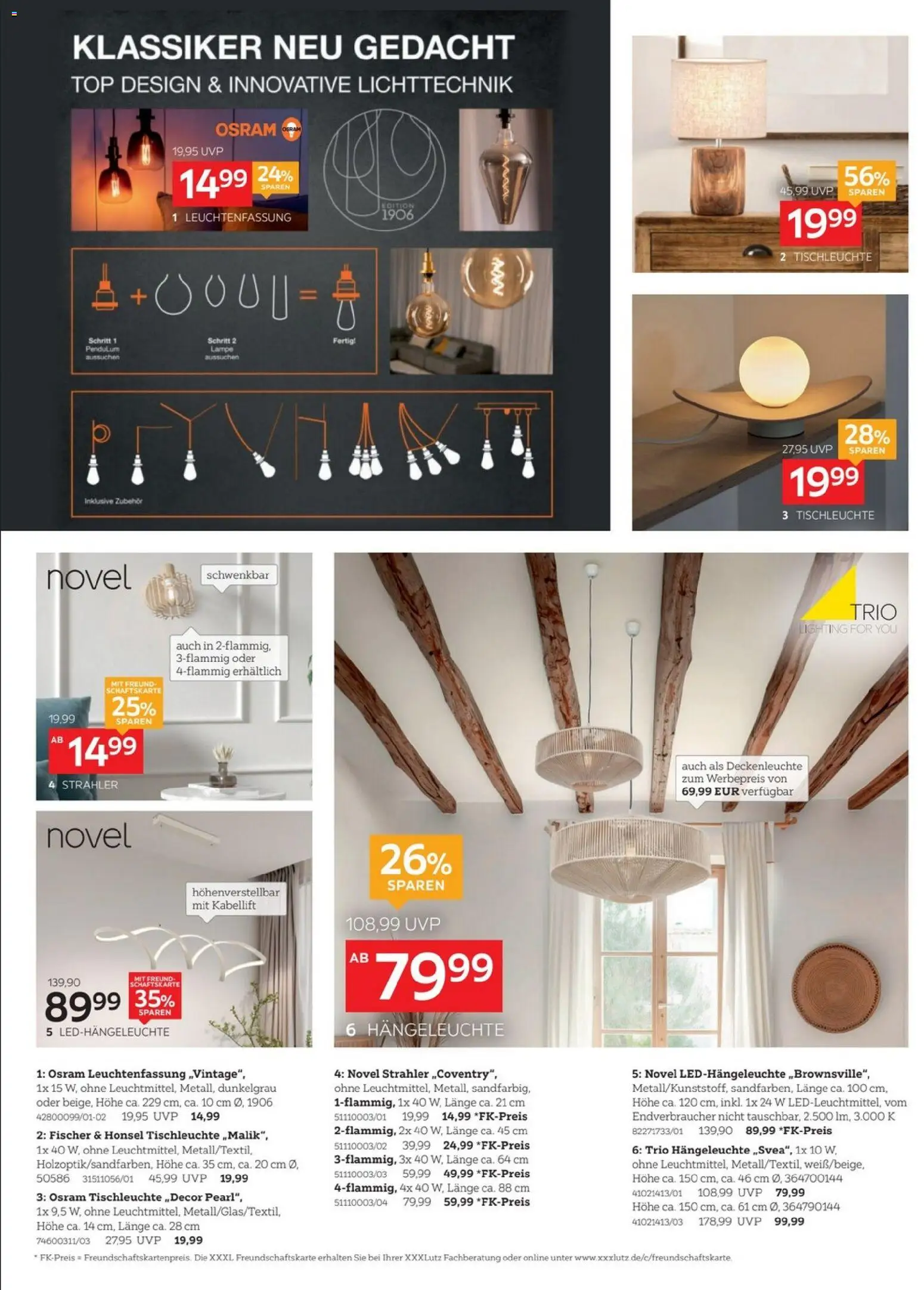 XXXLutz Wohnaccessoires – gültig ab 09.05.2026 | Seite: 4 | Produkte: Top, Lampe