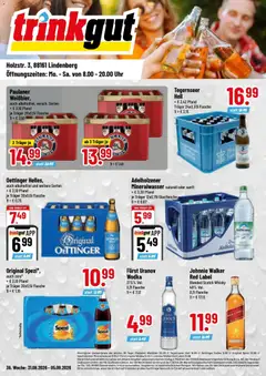 Trinkgut Prospekt Lindenberg ab 31.08.2026 gültig