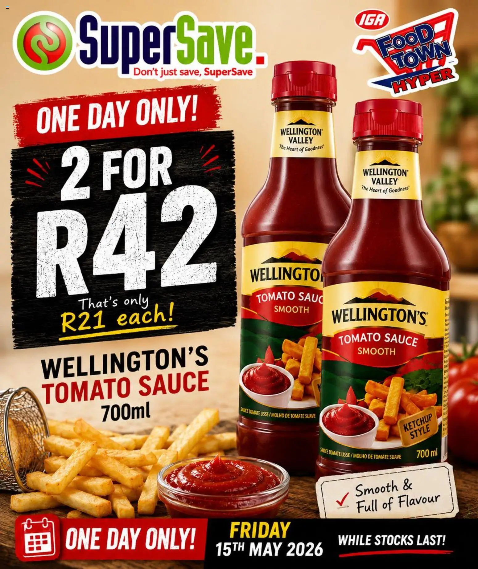 New Super Save catalogue – valid from 15.05.2026 | Page: 2 | Products: Tomato sauce, Sauce