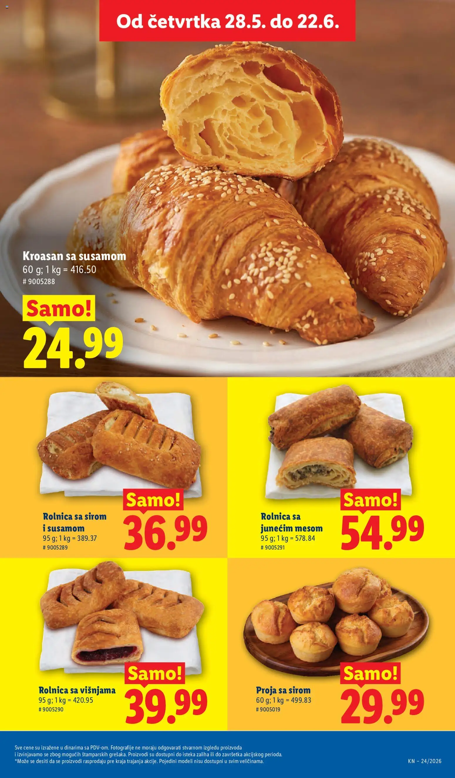 Lidl katalog - važi od 11.06.2026 | Strana: 19 | Proizvode: Kroasan