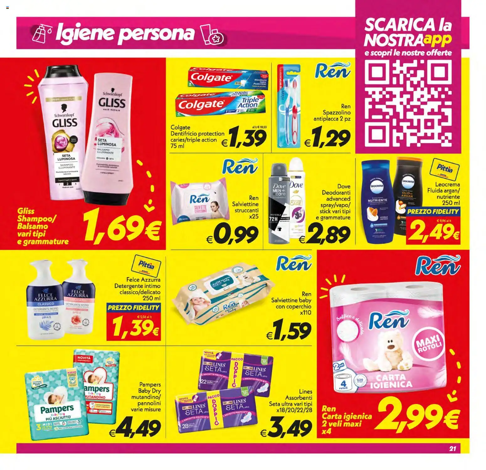 Volantino SuperConveniente del 30/06/2026 | Pagina: 21 | Prodotti: Illuminante, Shampoo, Dentifricio, Detergente intimo