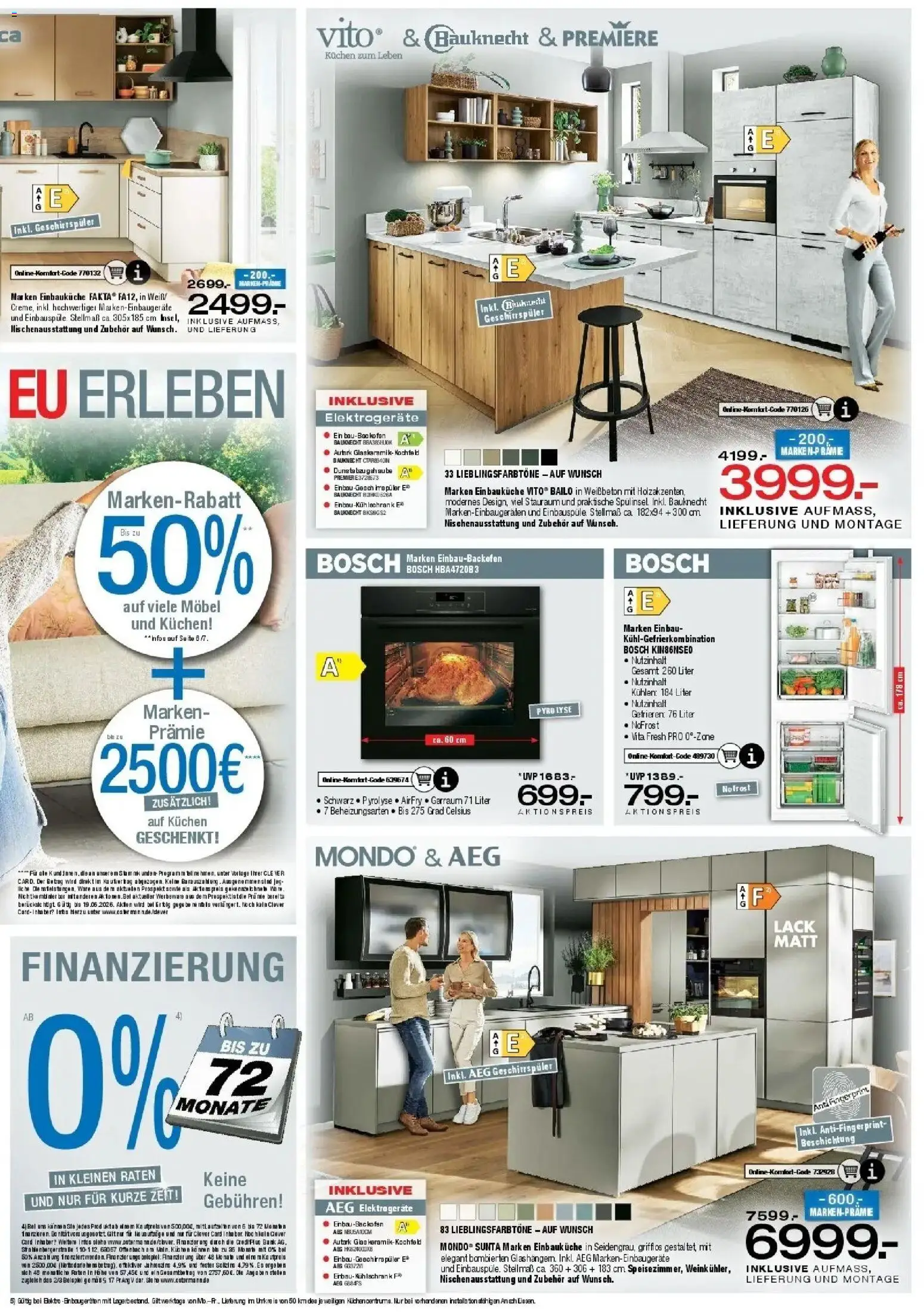 Ostermann Neue Möbel wirken Wunder – gültig ab 23.05.2026 | Seite: 3 | Produkte: Bosch, Kühlschrank, Kühlgefrierkombination, Kuchen