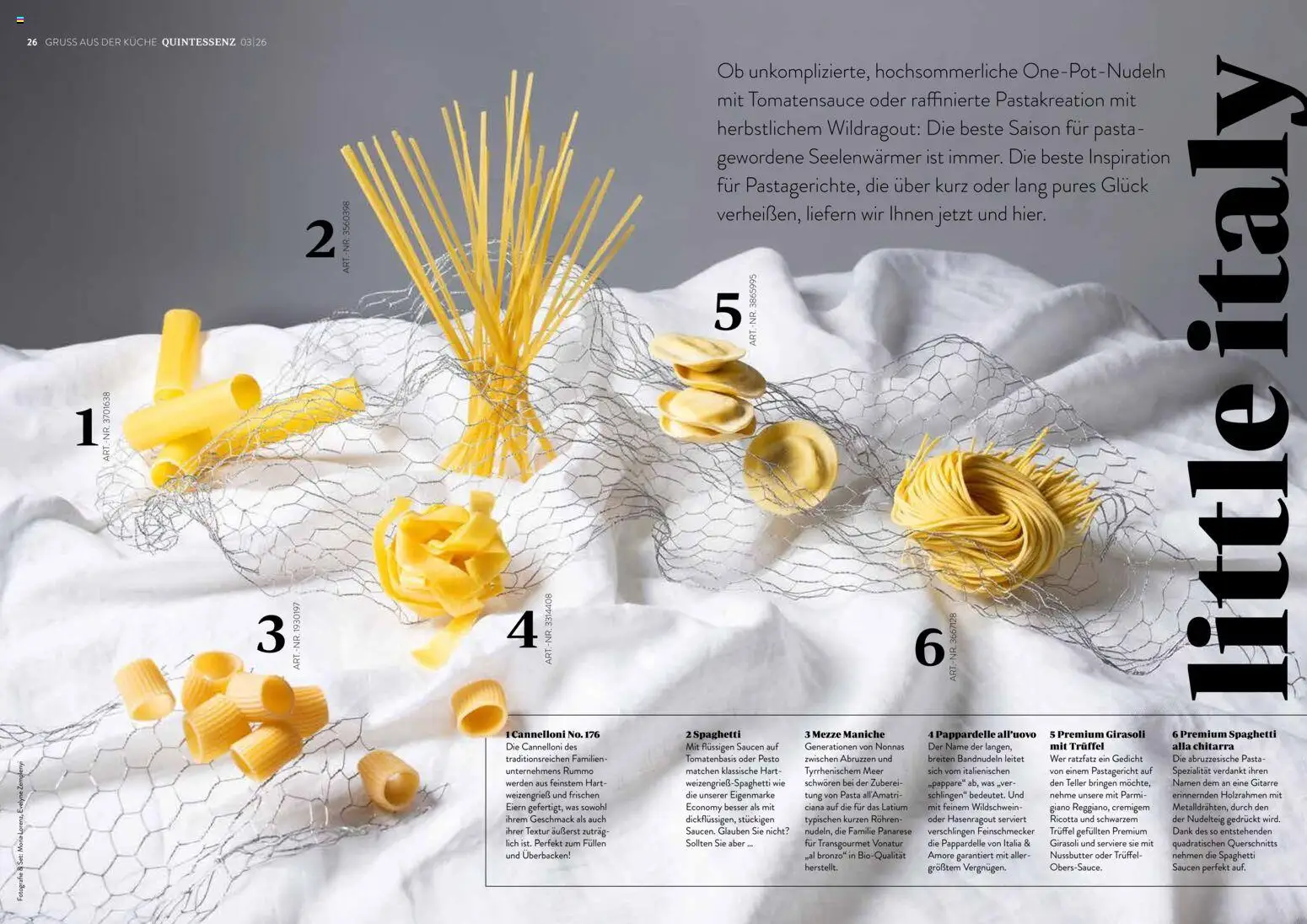 Transgourmet Quintessenz gültig ab 12.08.2026 | Seite: 15 | Produkte: Pasta, Spaghetti