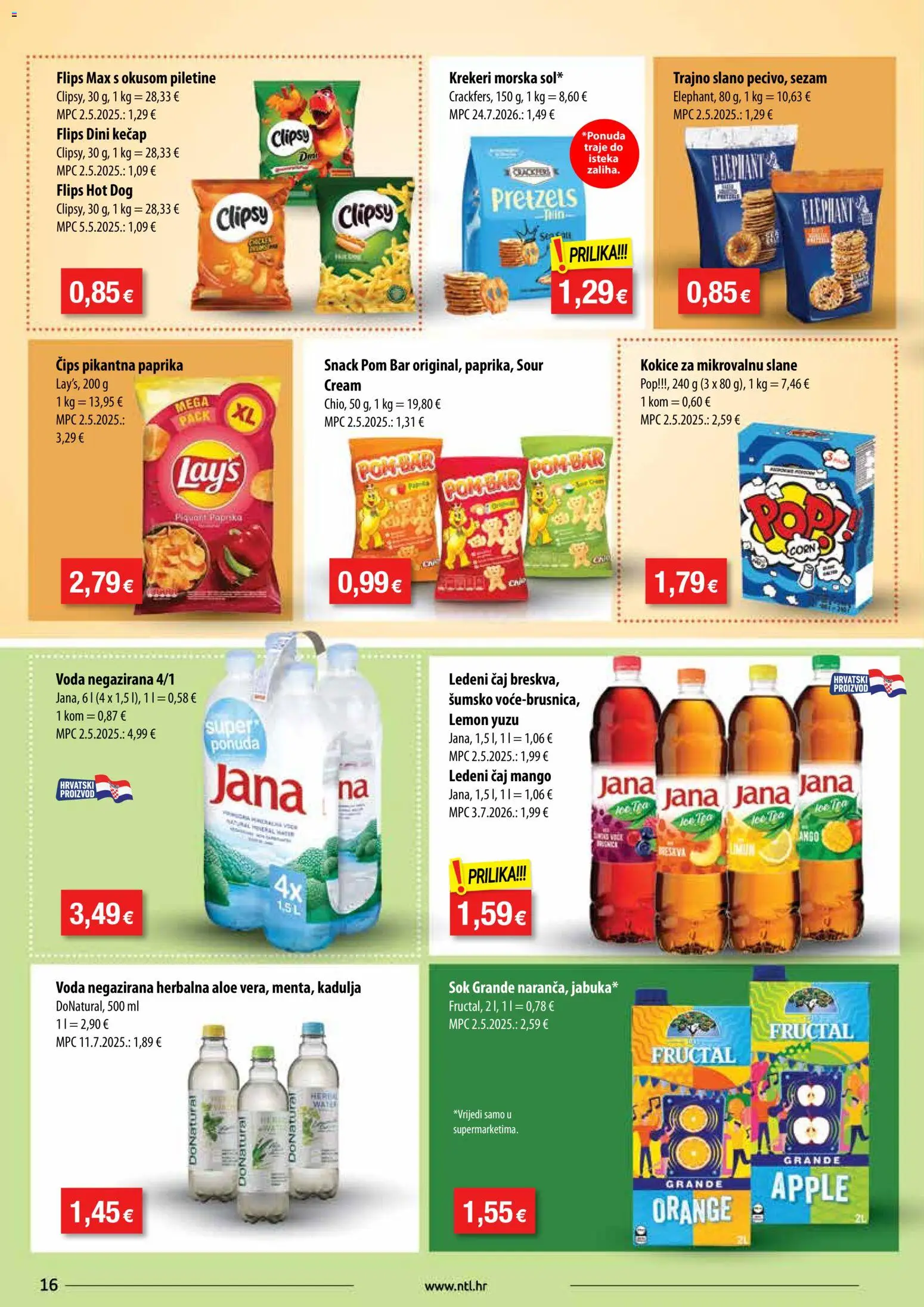NTL katalog | vrijedi od 15.07.2026 | Stranica: 16 | Proizvodi: Čaj, Paprika, Kečap, Mango